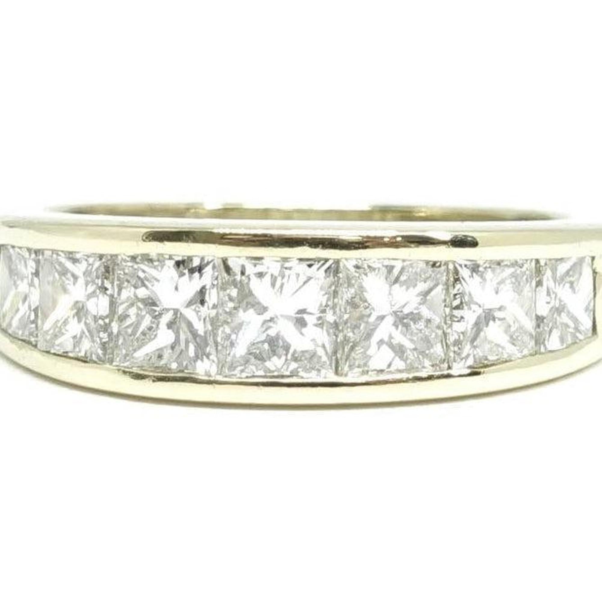 Channel-Set Princess Cut Diamond Band