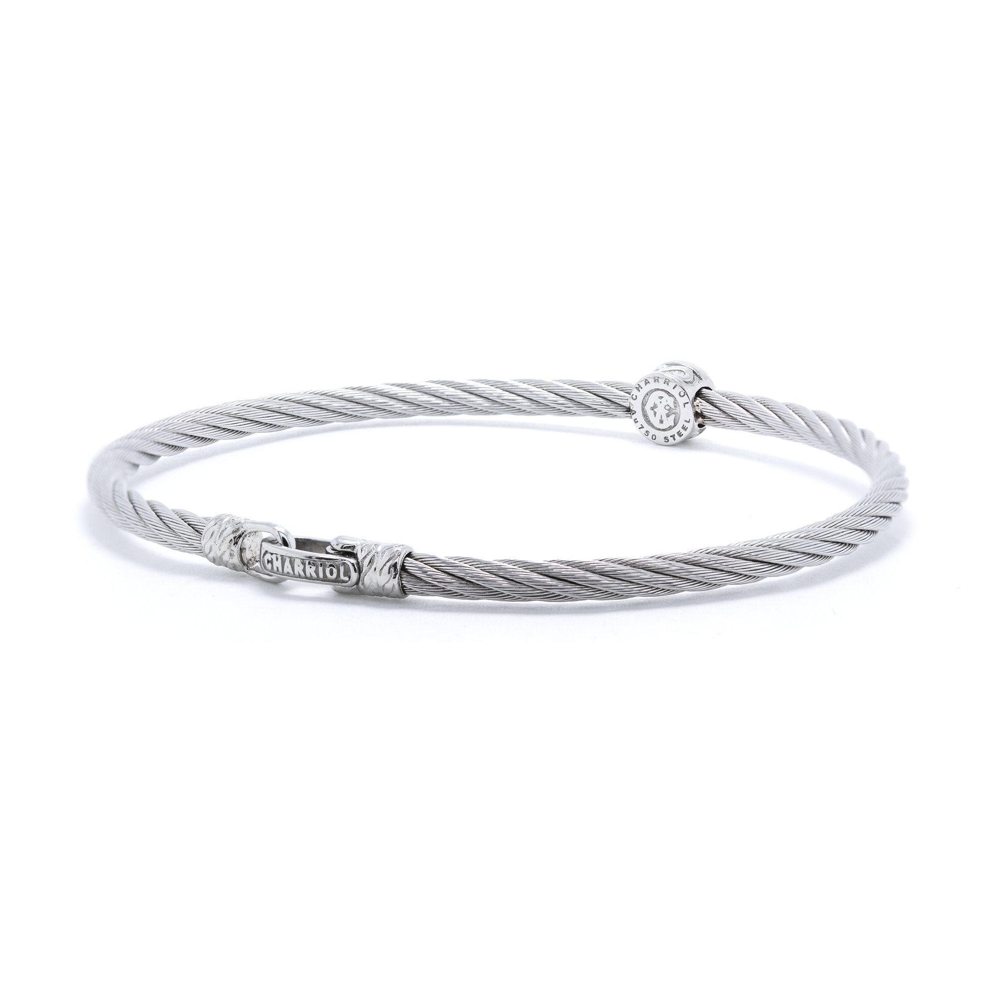 Charriol Diamond Cable Station Bracelet