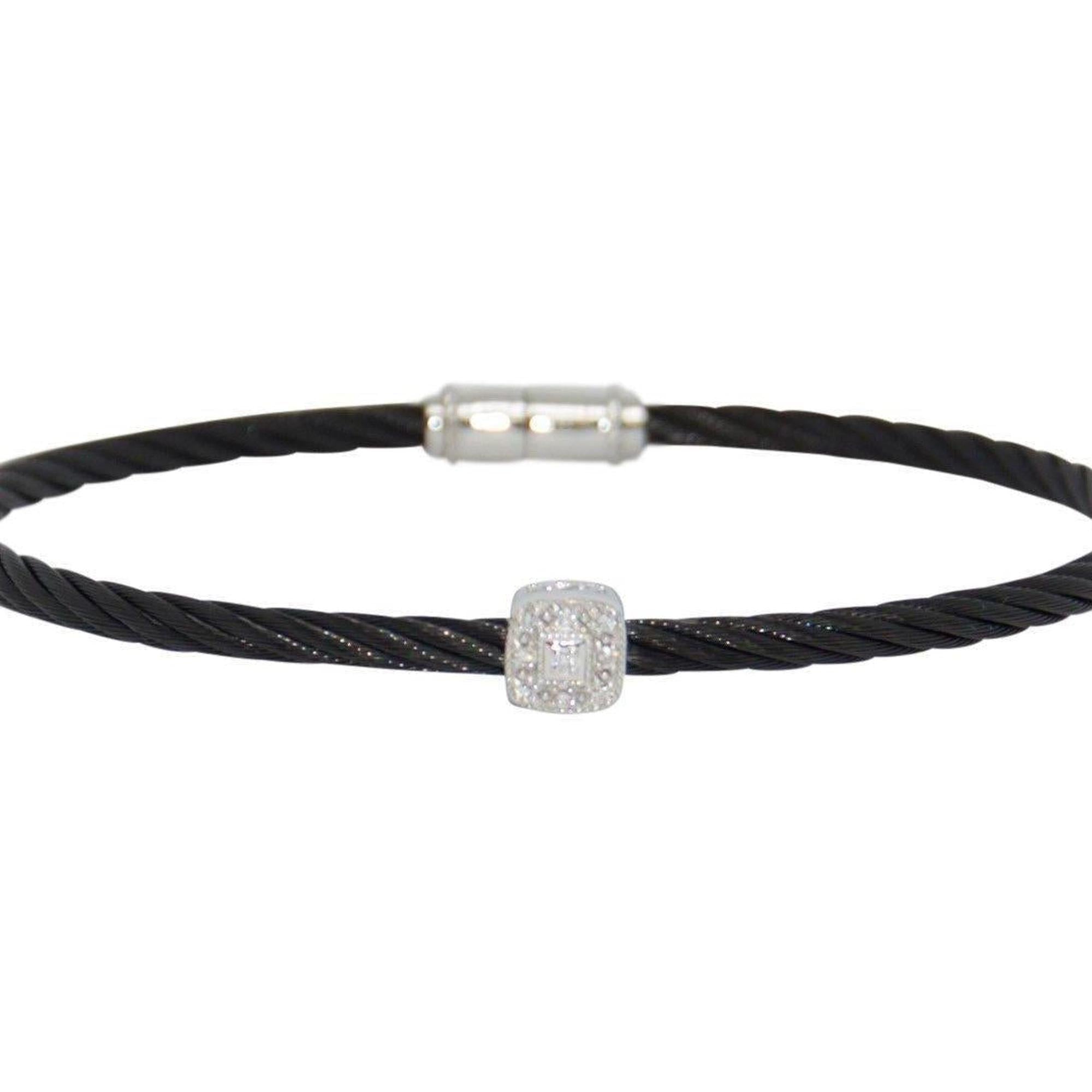 Charriol Diamond Station Cable Bracelet