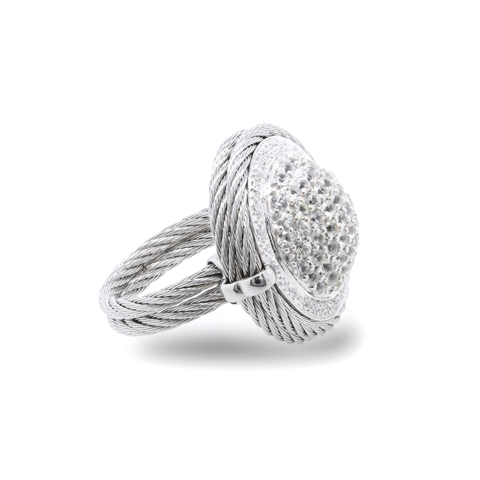 Charriol Sapphire and Diamond Classique Ring