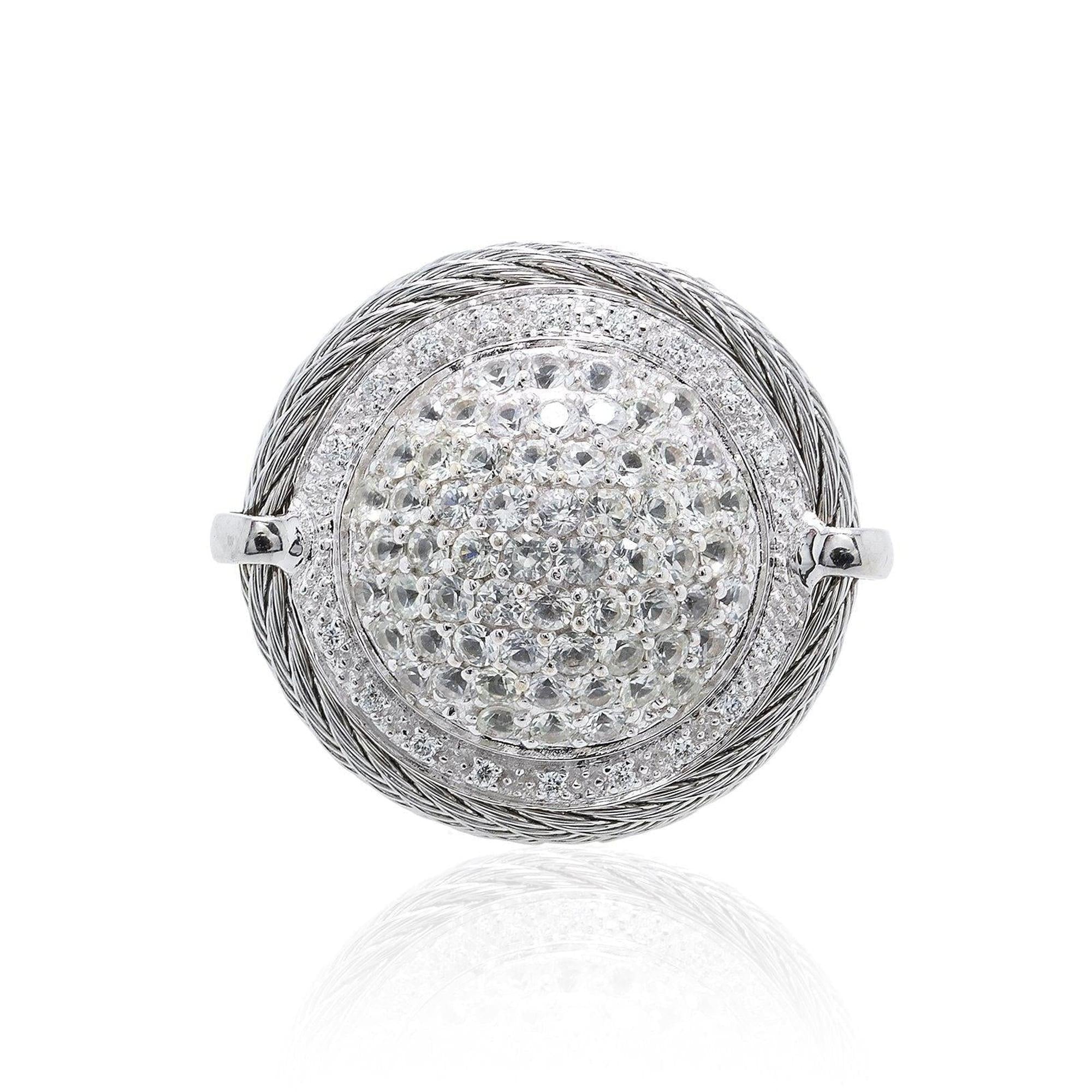 Charriol Sapphire and Diamond Classique Ring