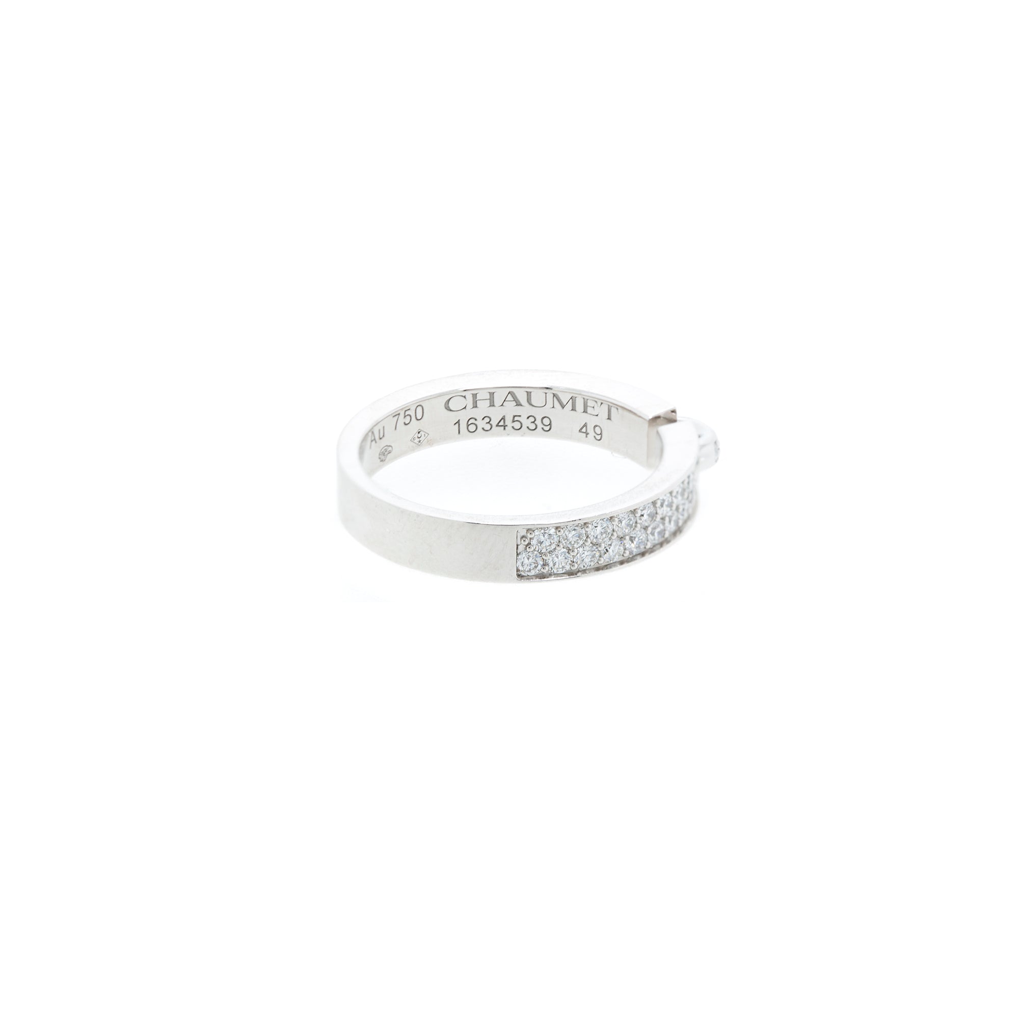 Chaumet 18k White Gold Liens Evidence Wedding Band Ring