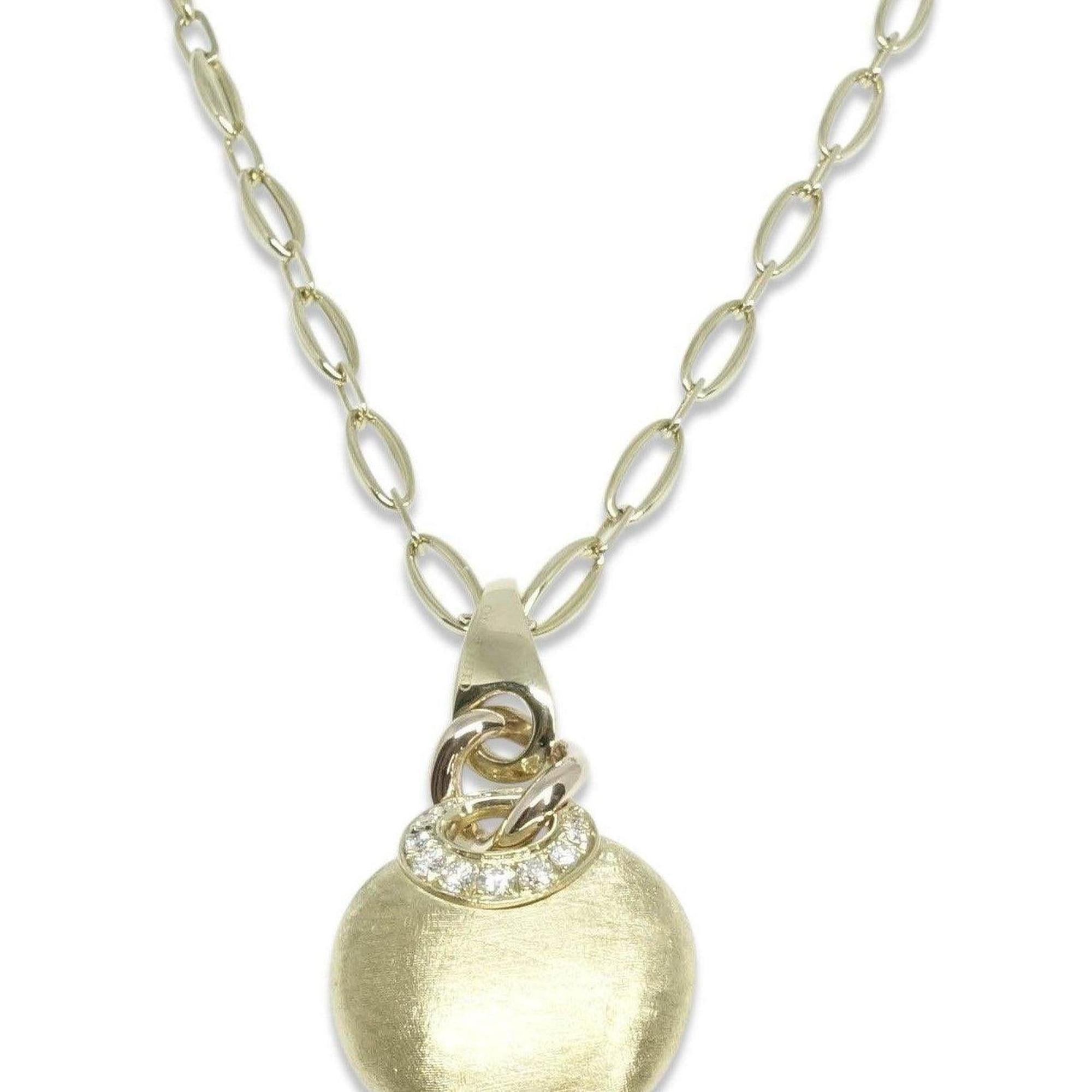 Chimento Round Pendant Necklace with Diamonds
