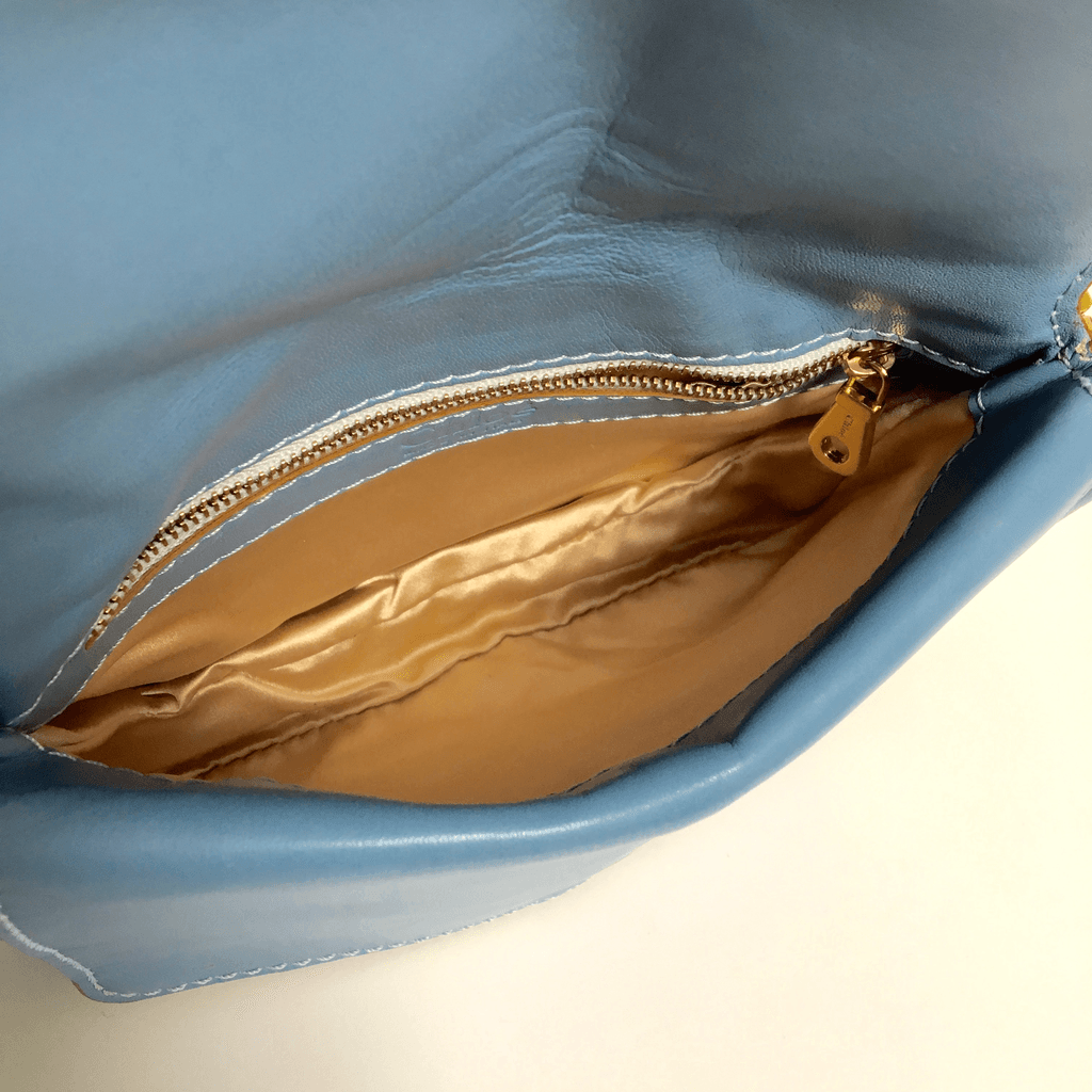 Chloe Blue Suede Chain Bag