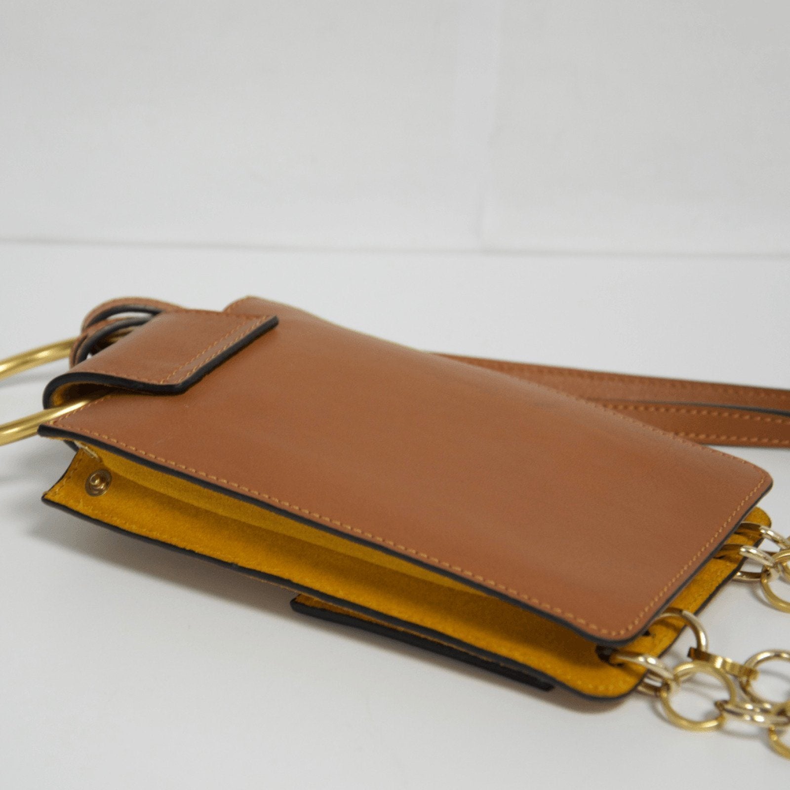 Chloe Brown Jane Suede Mini Bracelet Bag