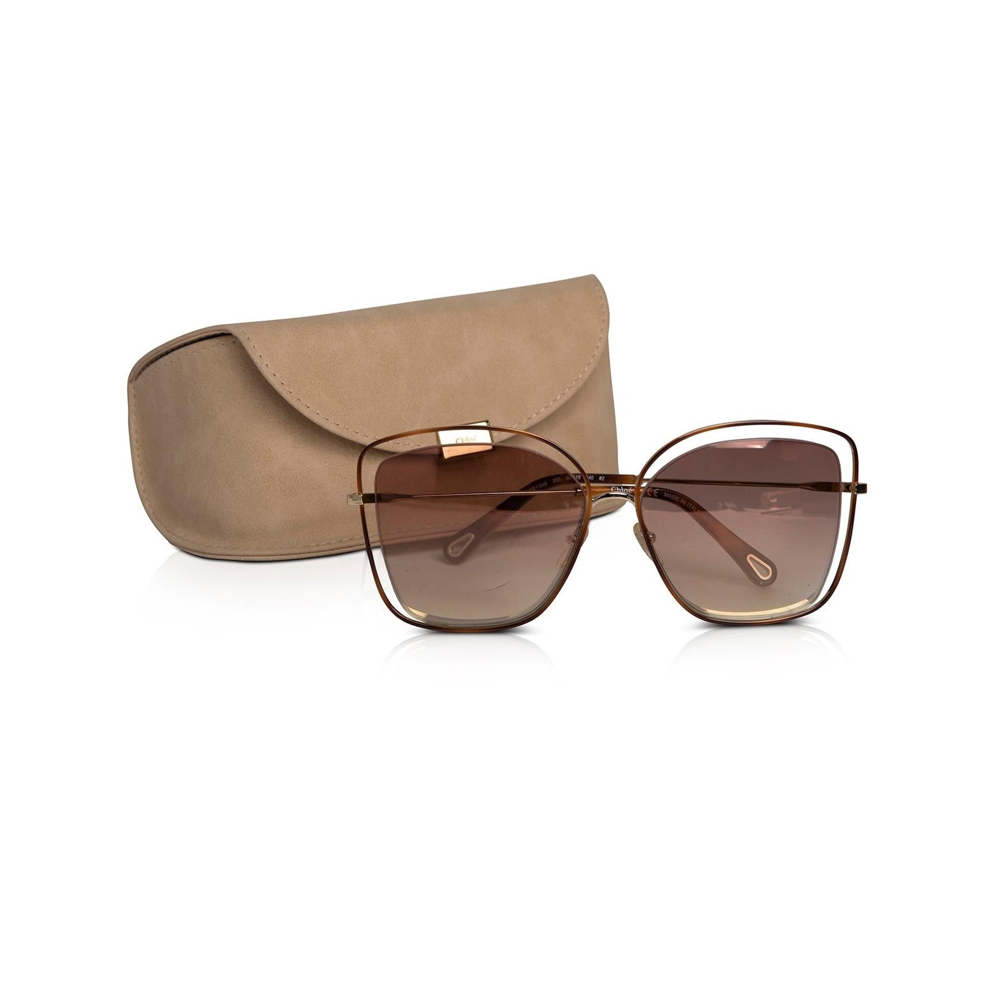 Chloe CE133S Poppy Cutout Sunglasses w/ Case & Authenticity Card