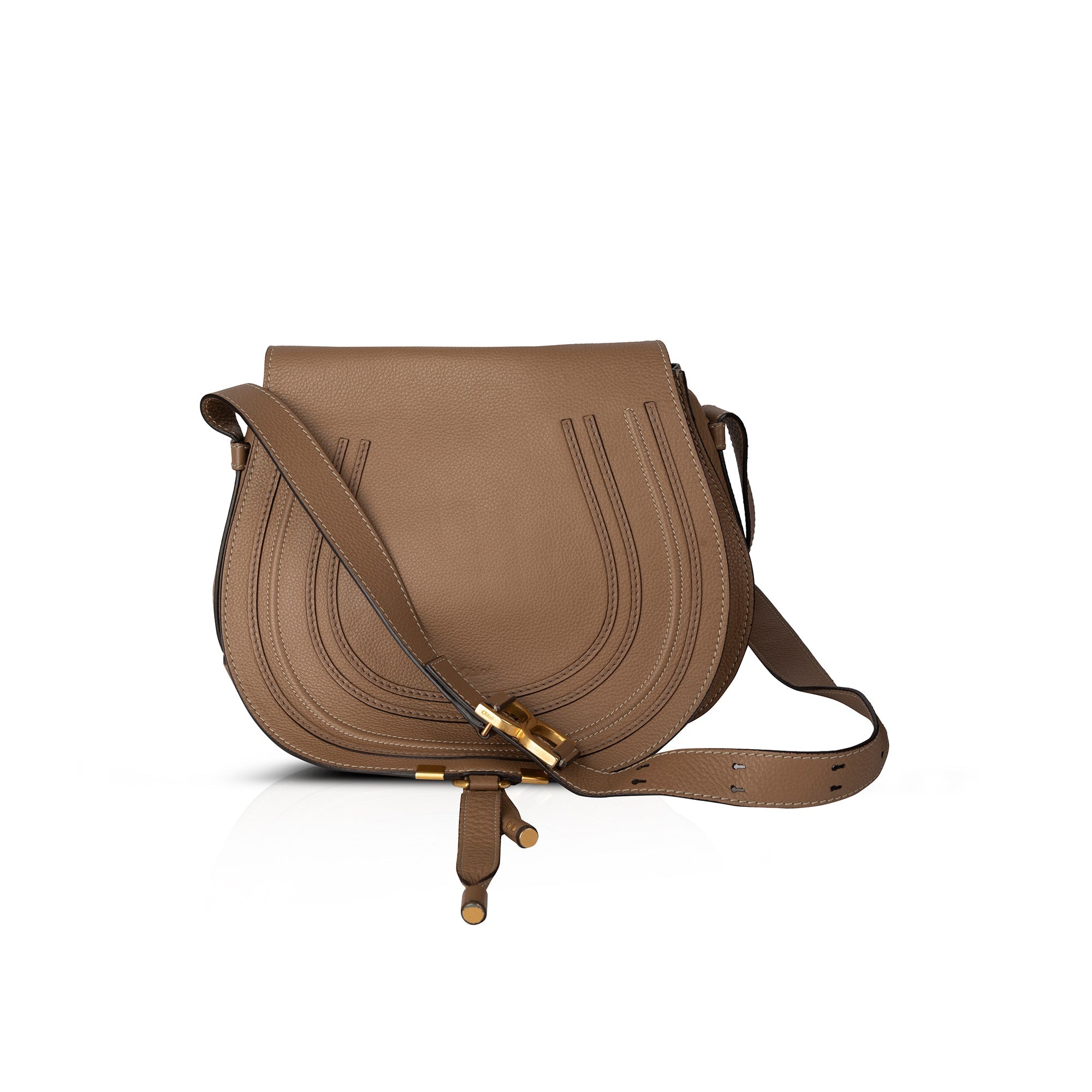 Chloe Medium Leather Marcie Crossbody Bag