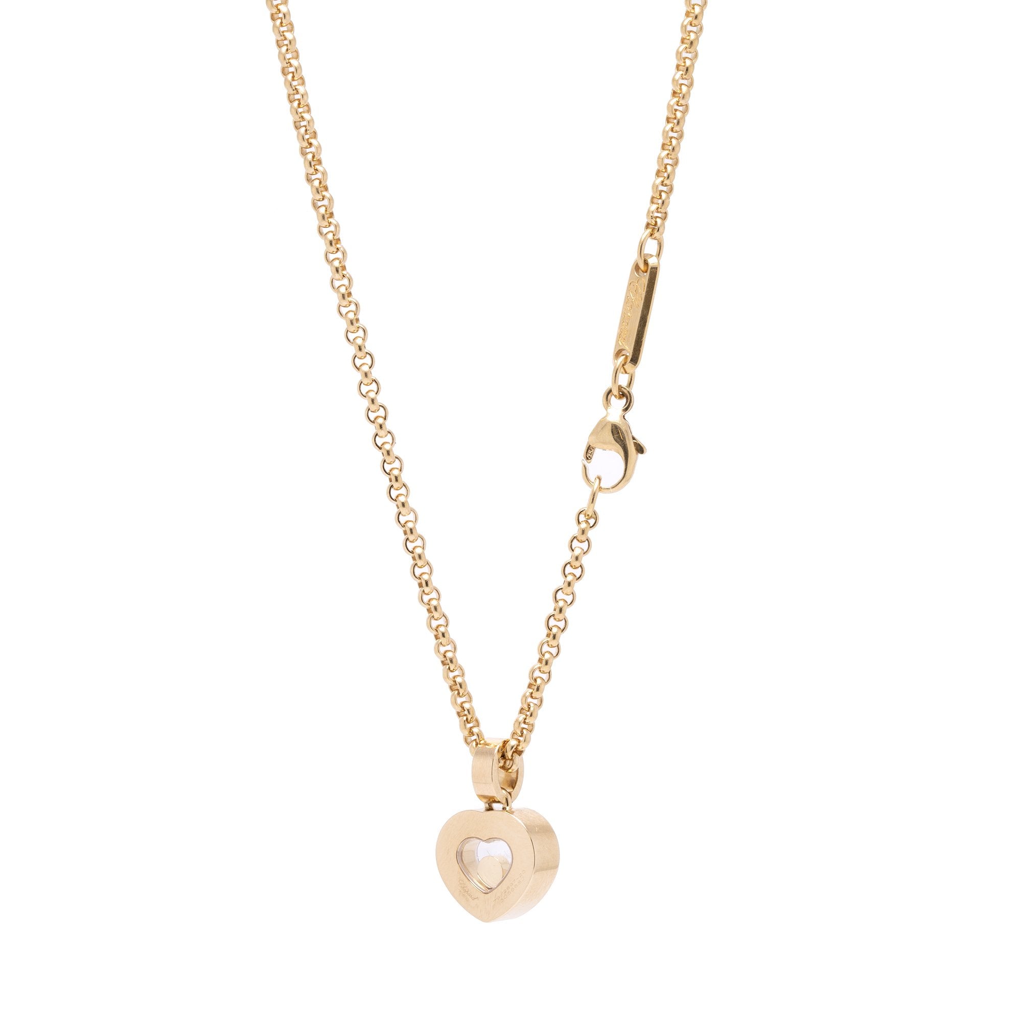 Chopard 18k Gold Happy Diamonds Icons Pendant Necklace