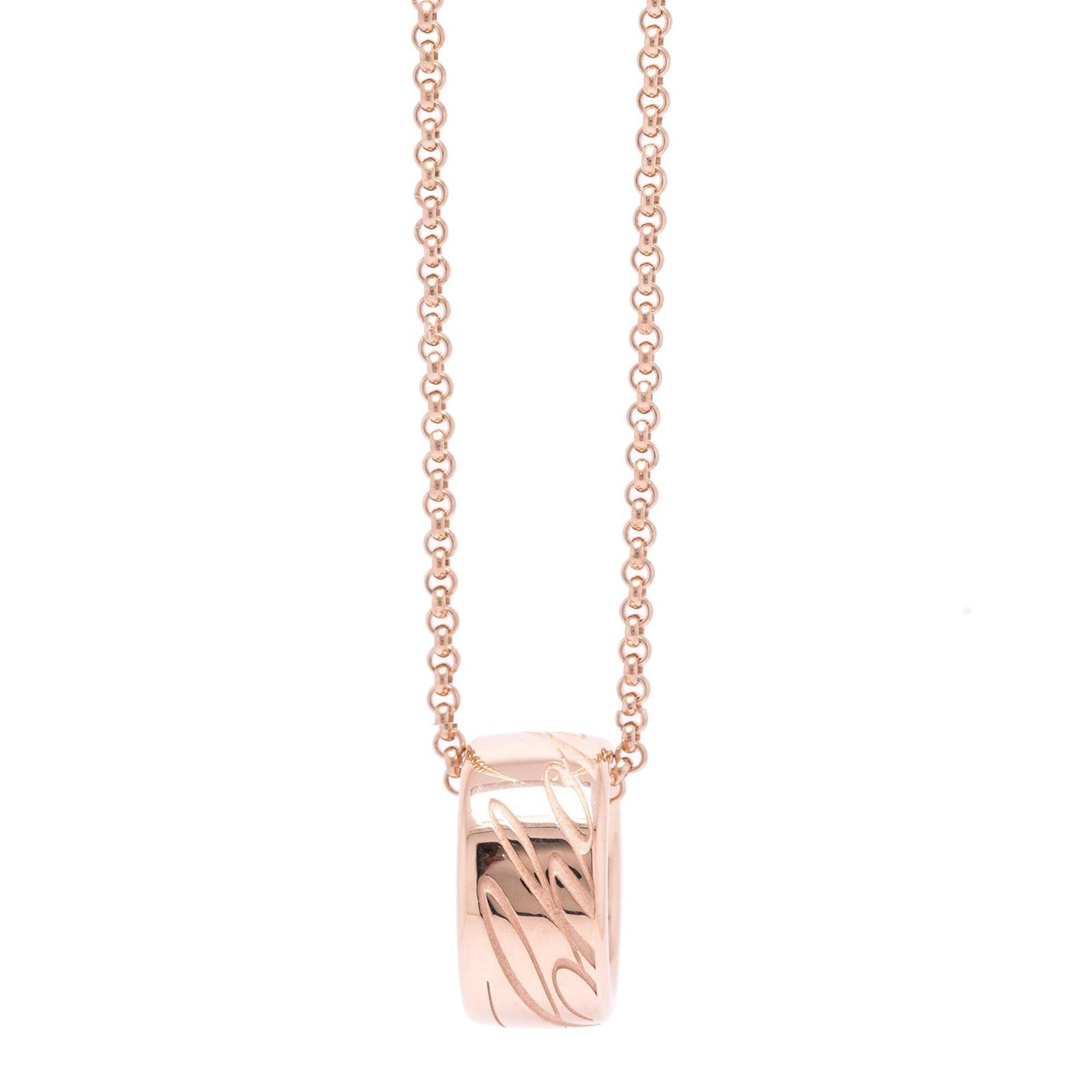 Chopard 18k Rose Gold Chopardissimo Pendant Necklace w/ Box