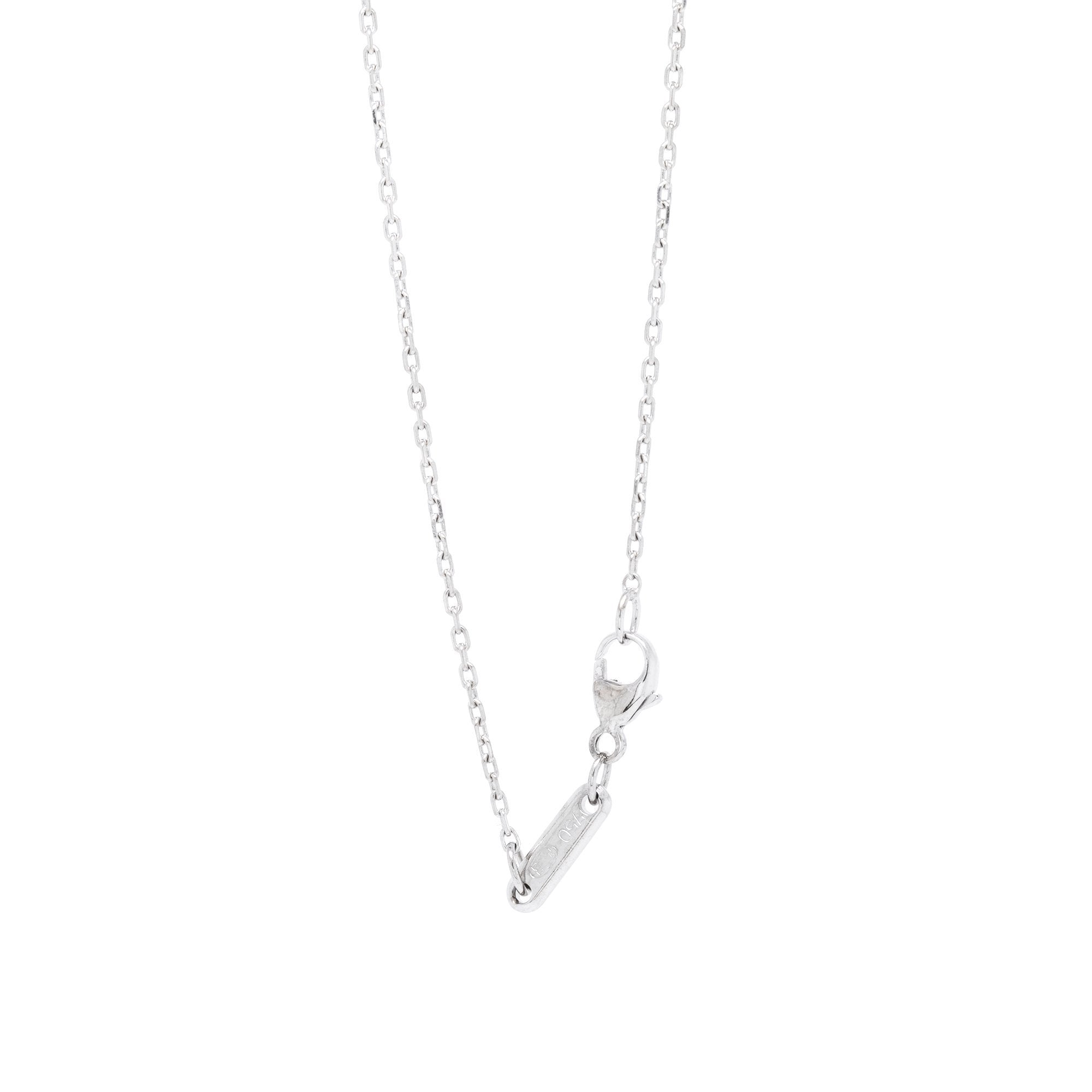 Chopard 18k White Gold Happy Diamonds Icon Pendant Necklace
