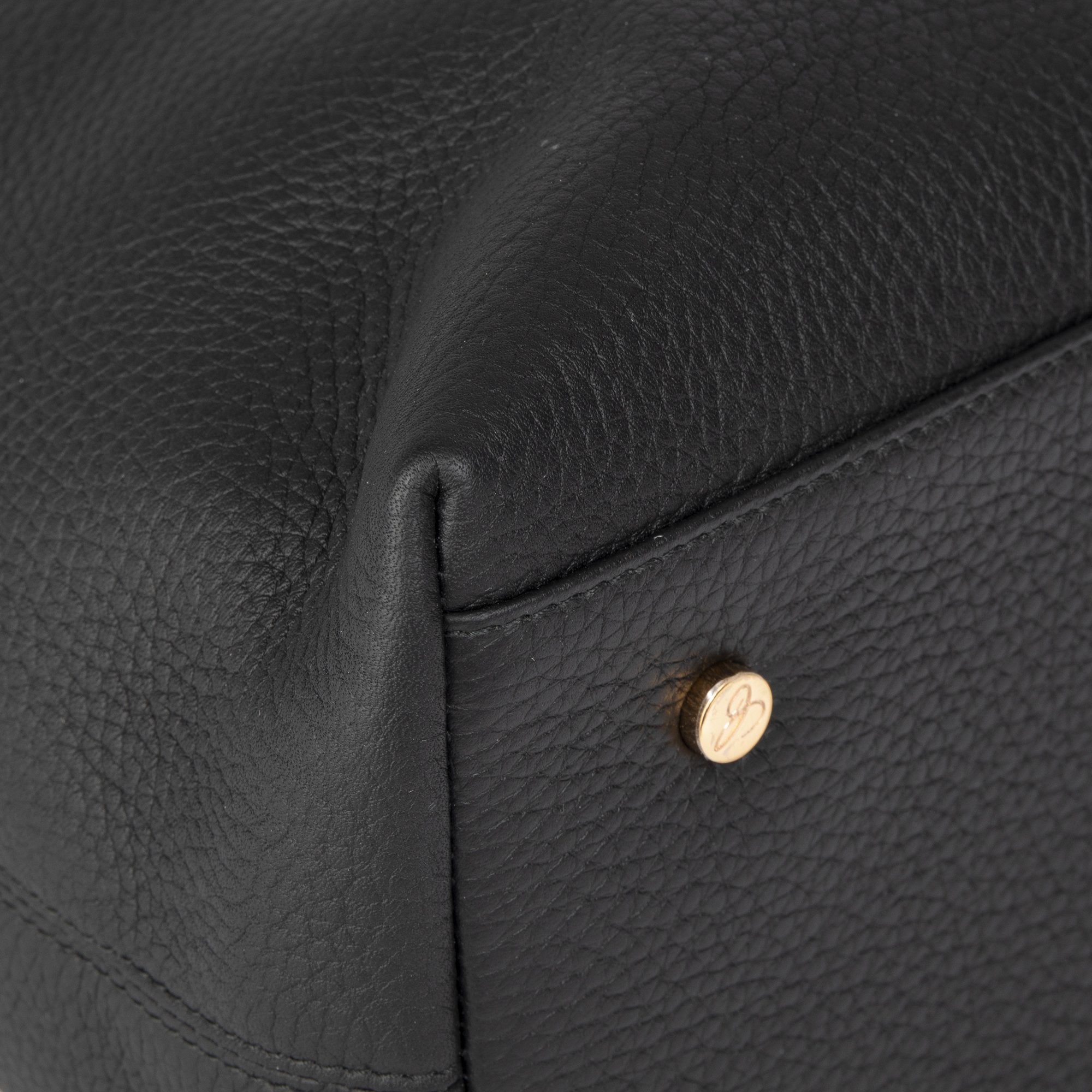 Chopard Black Shopper C Leather Tote w/ Authenticity Card