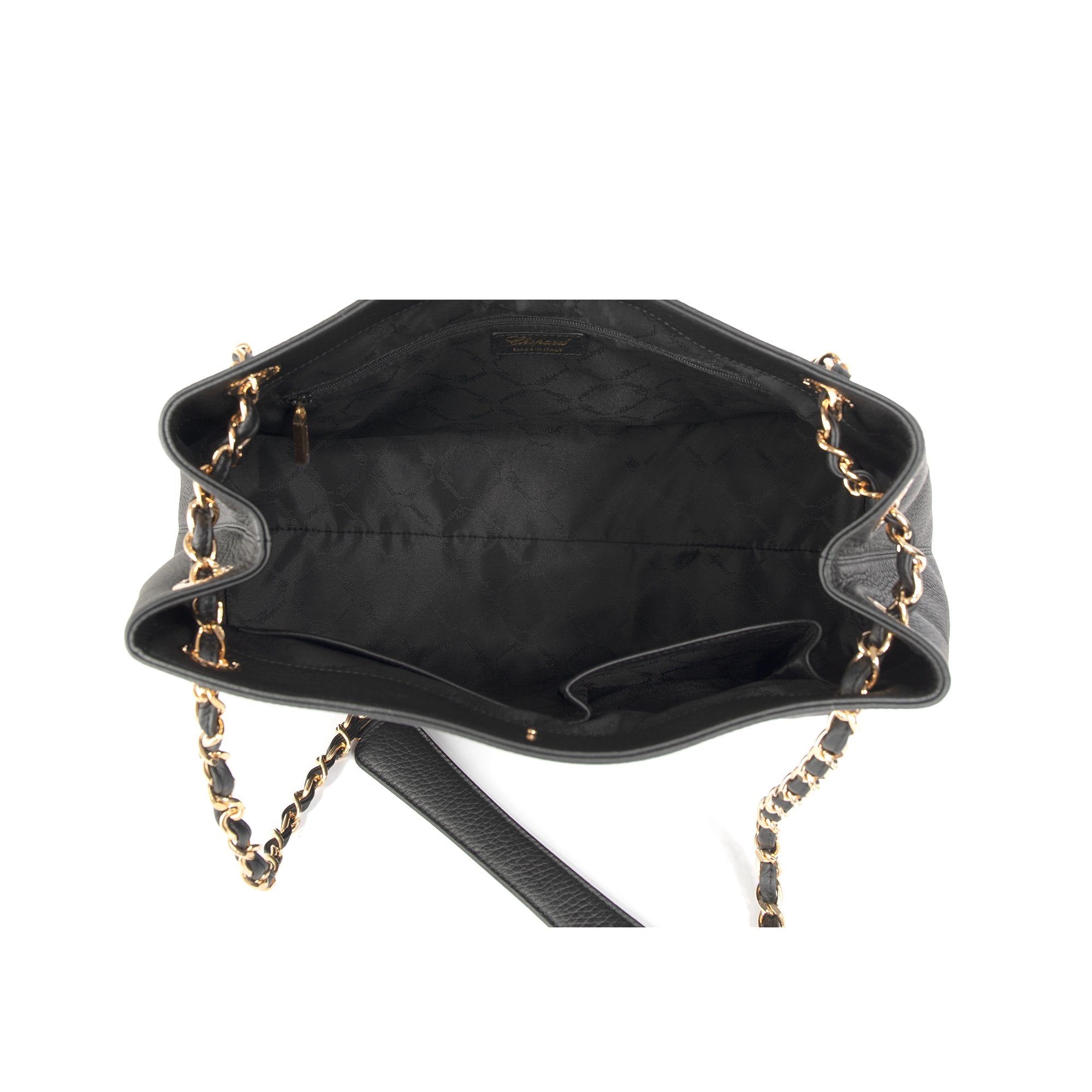 Chopard Black Shopper C Leather Tote w/ Authenticity Card