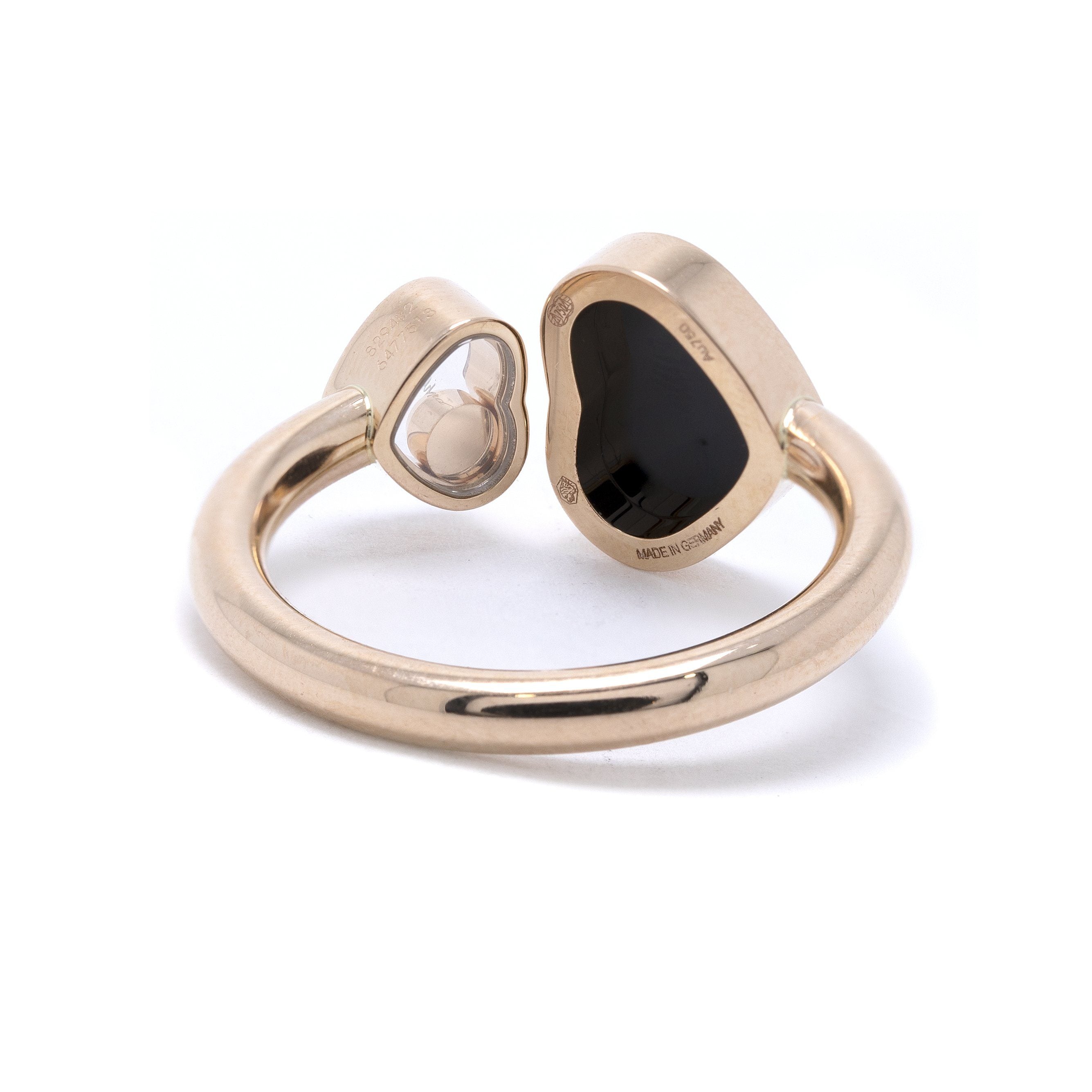 Chopard Happy Hearts Ring with Diamond & Onyx