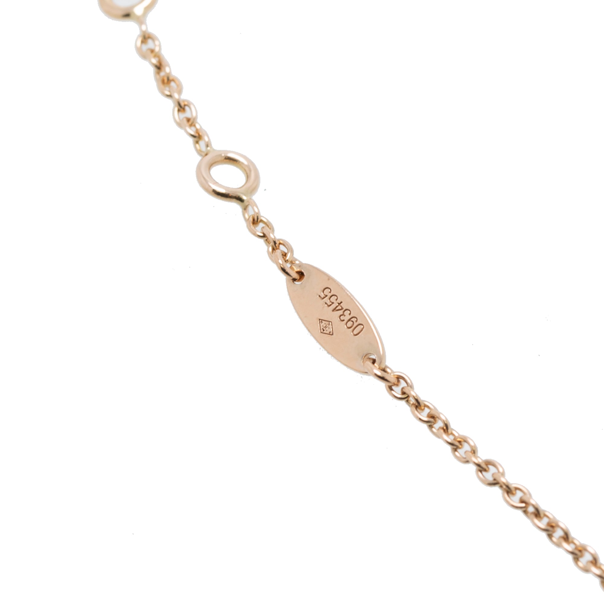 Christian Dior 18k Rose Gold Rose Des Vents Bracelet with Pink Opal & Diamond