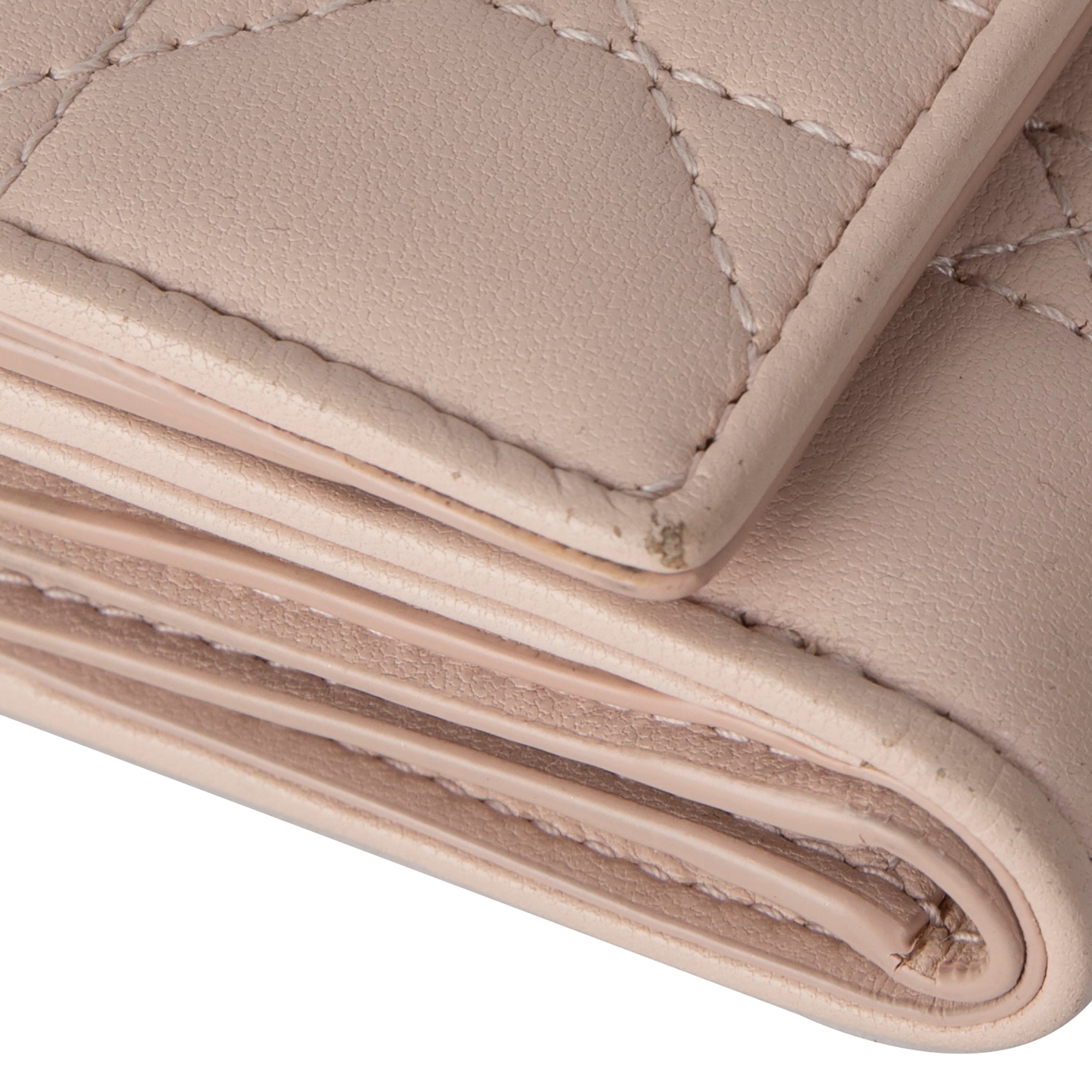 Christian Dior 2020 Cannage Lambskin Lady Dior Lotus Wallet