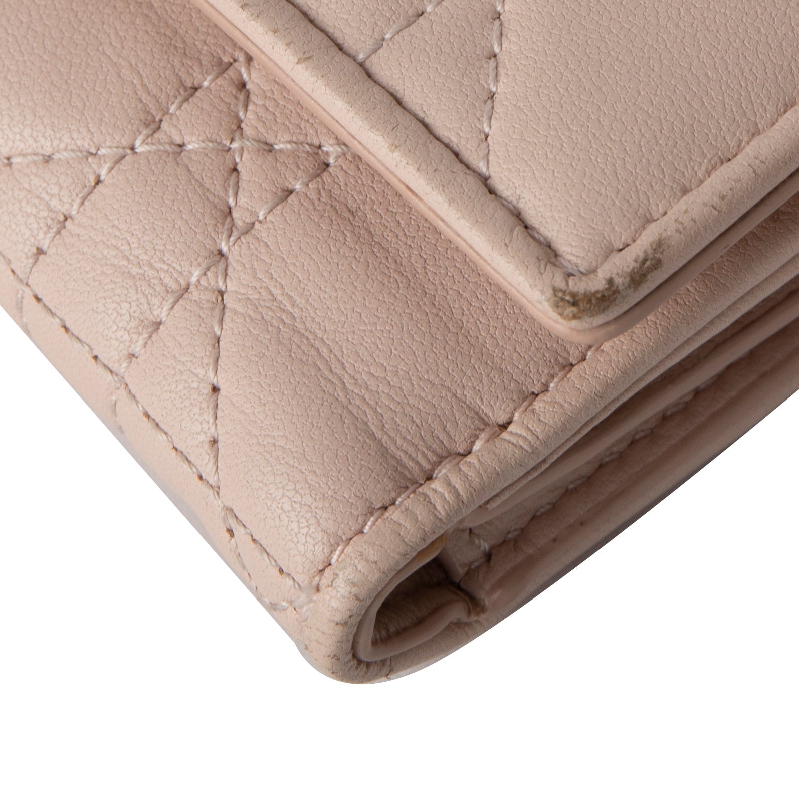 Christian Dior 2020 Cannage Lambskin Lady Dior Lotus Wallet