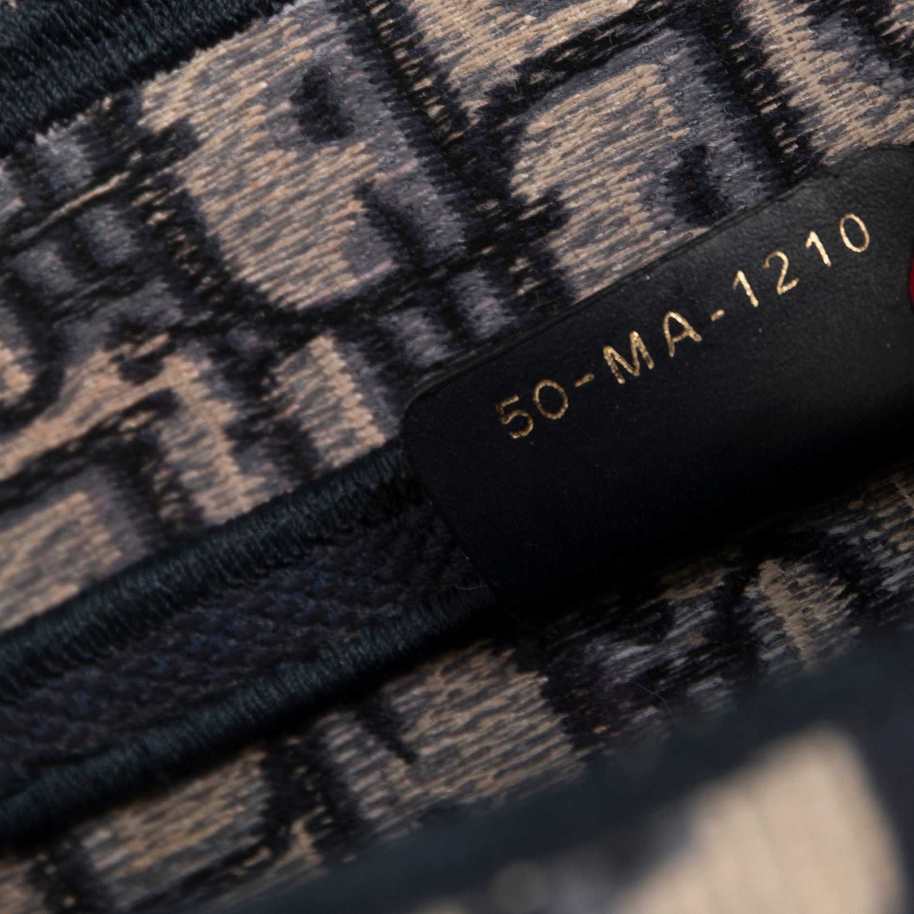 Christian Dior 2020 Embroidery Oblique Saddle Bag w/ Shoulder Strap