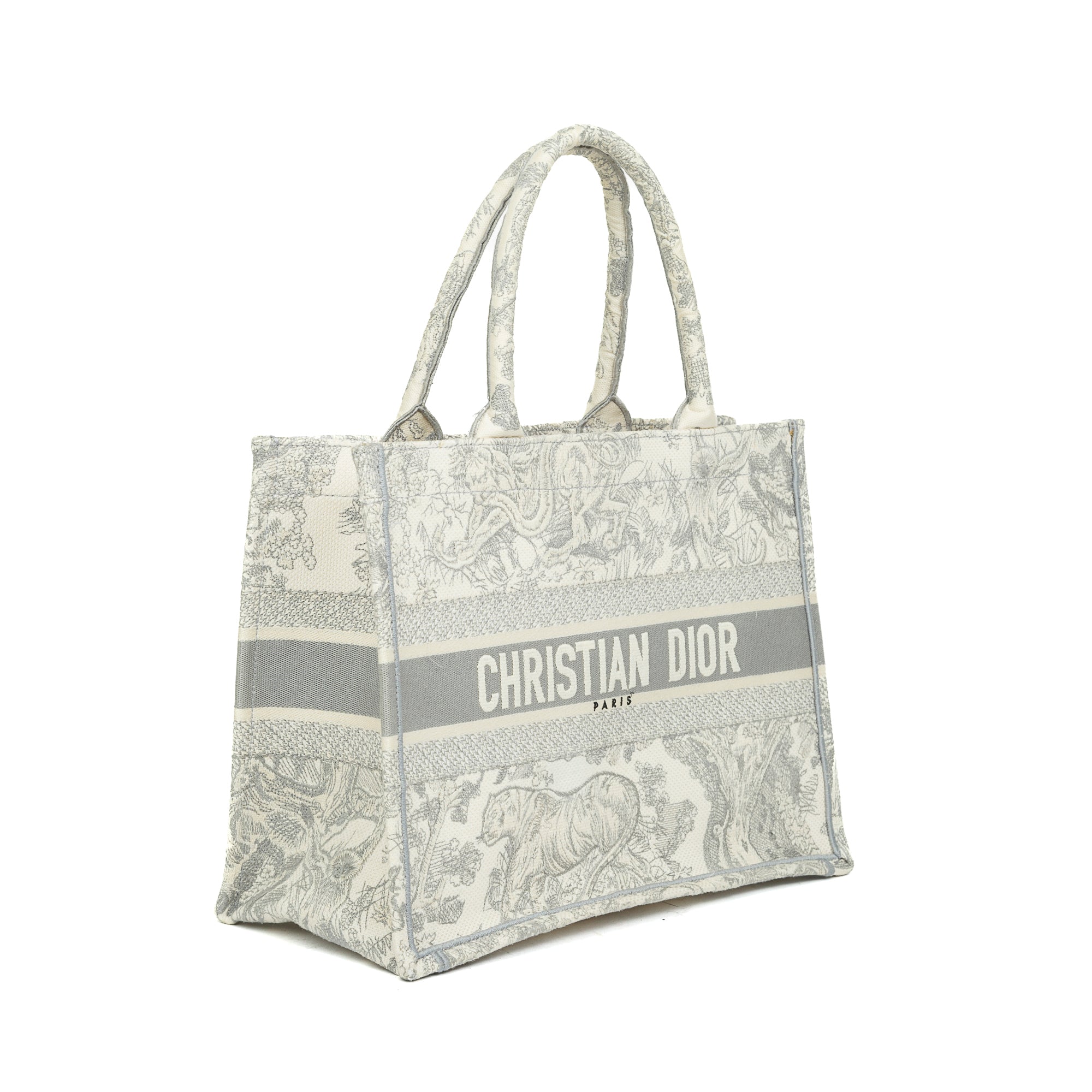 Christian Dior 2020 Medium Toile de Jouy Reverse Book Tote