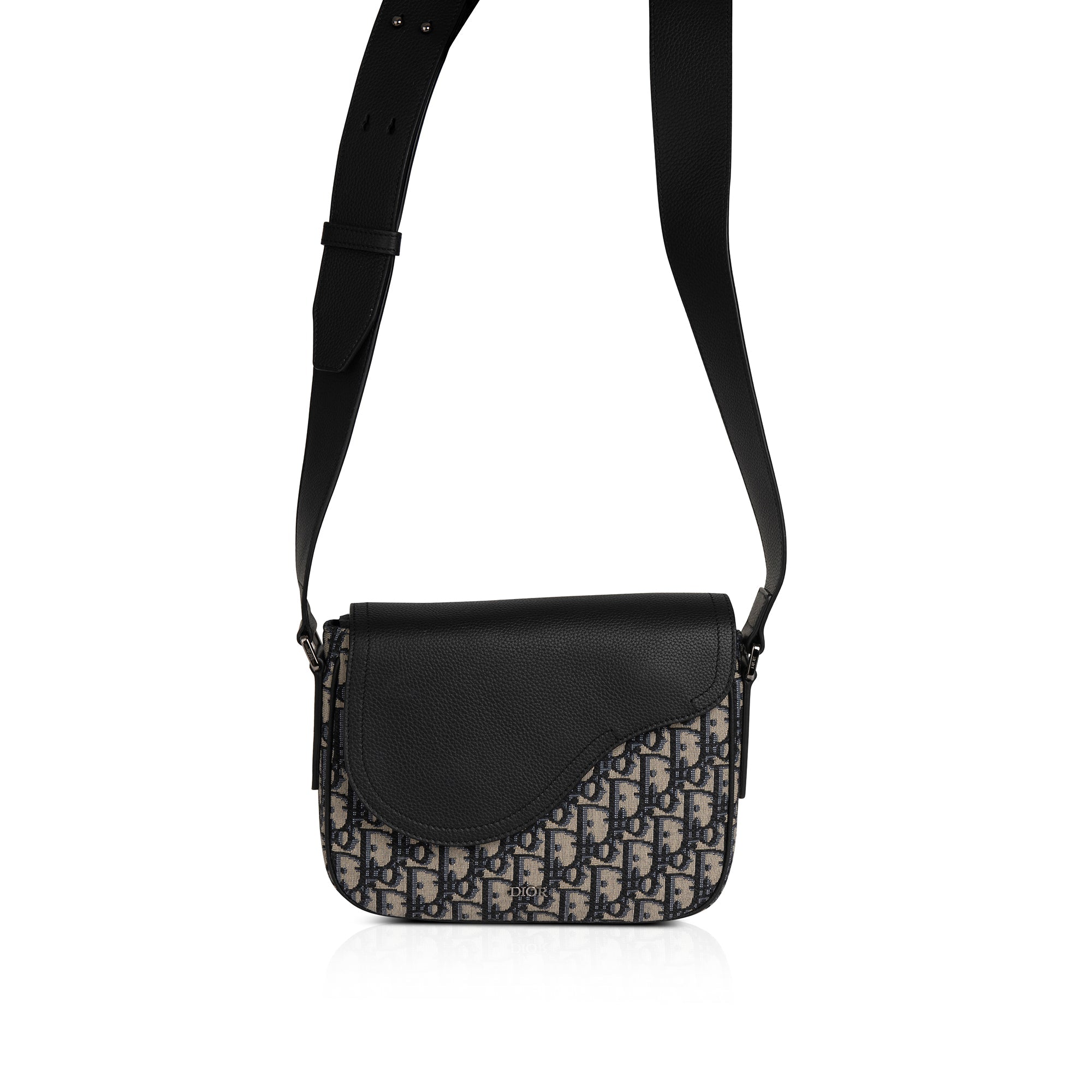 Christian Dior 2021 Oblique Mini Saddle Messenger Bag w/ Box & Authenticity Card