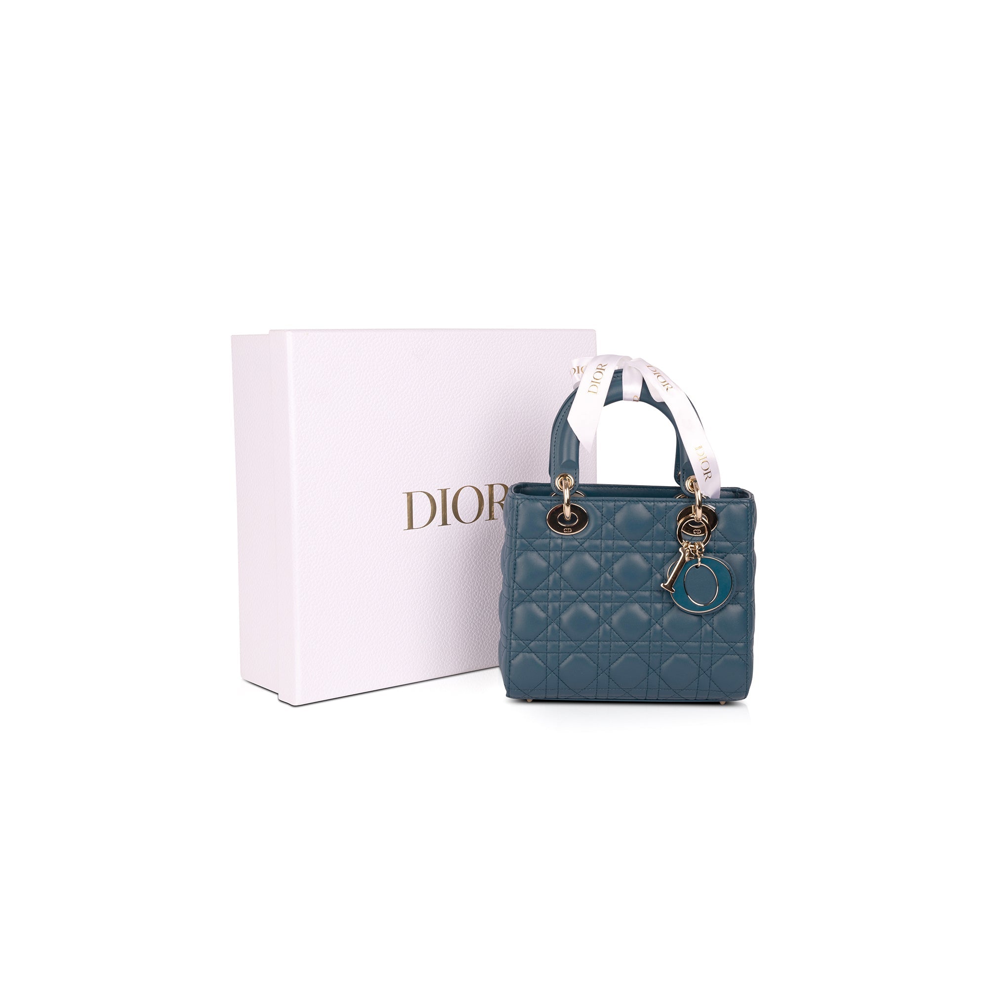 Christian Dior 2021 Small My Lady Dior Lucky Badges Bag w/ Box