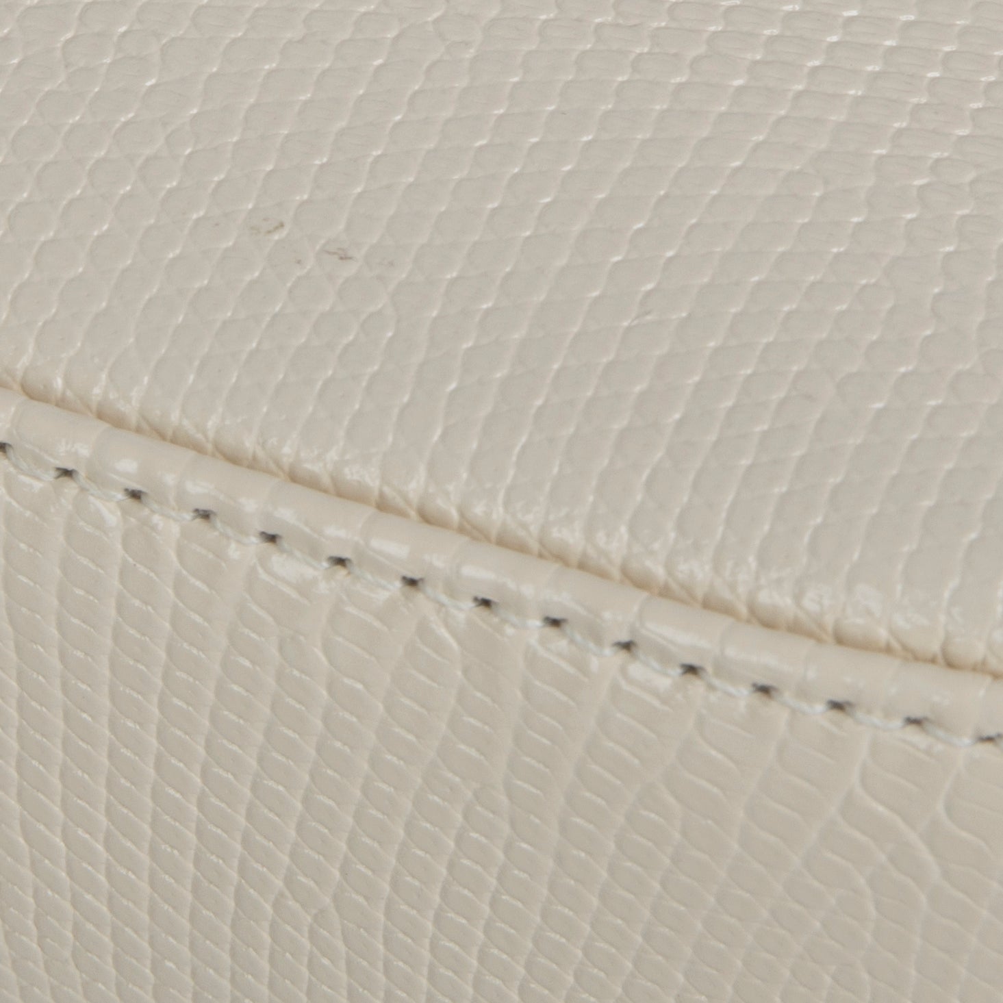 Christian Dior 2021 White Lizard Mini Lady Dior Bag w/ Box