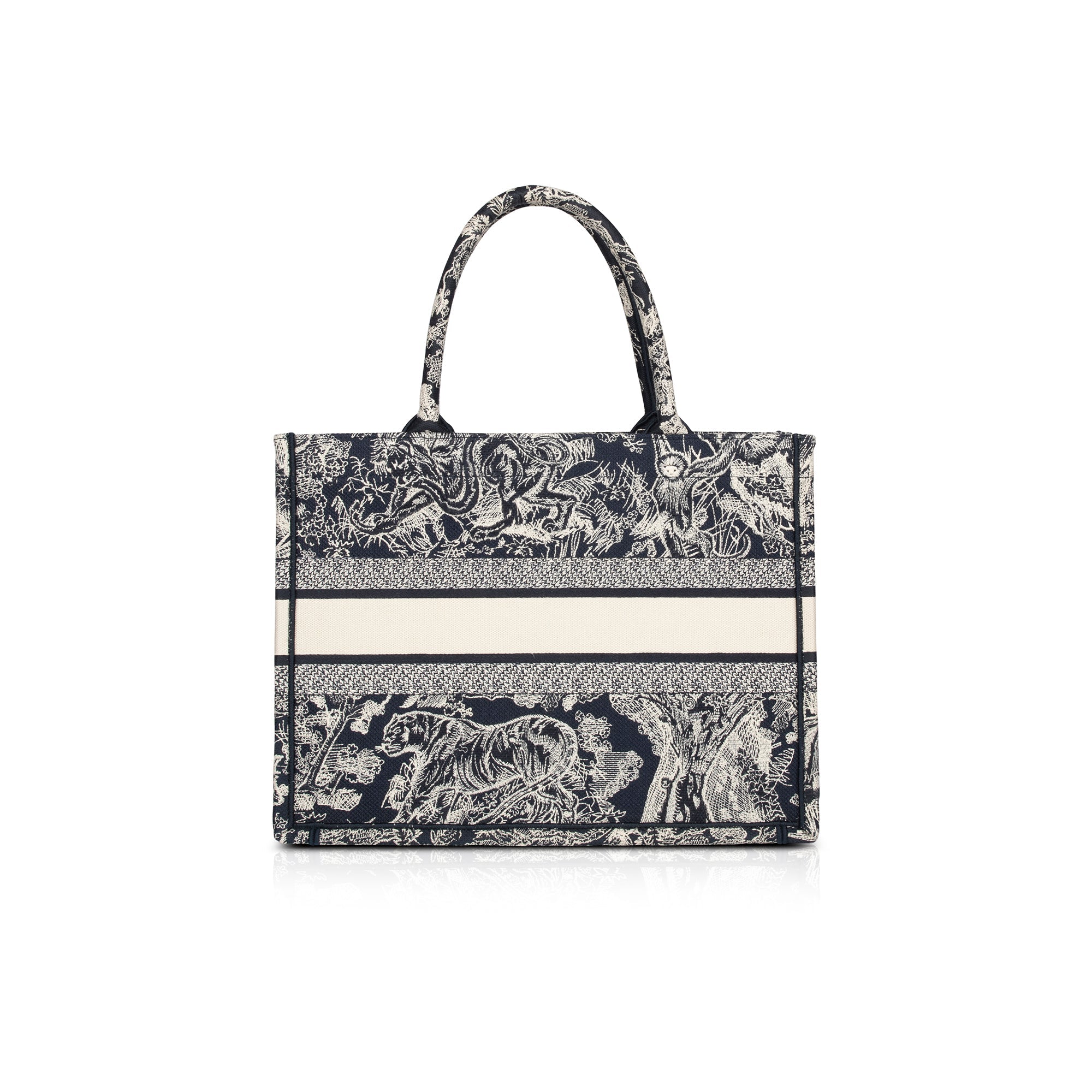 Christian Dior 2022 Medium Toile de Jouy Reverse Book Tote w/ Box