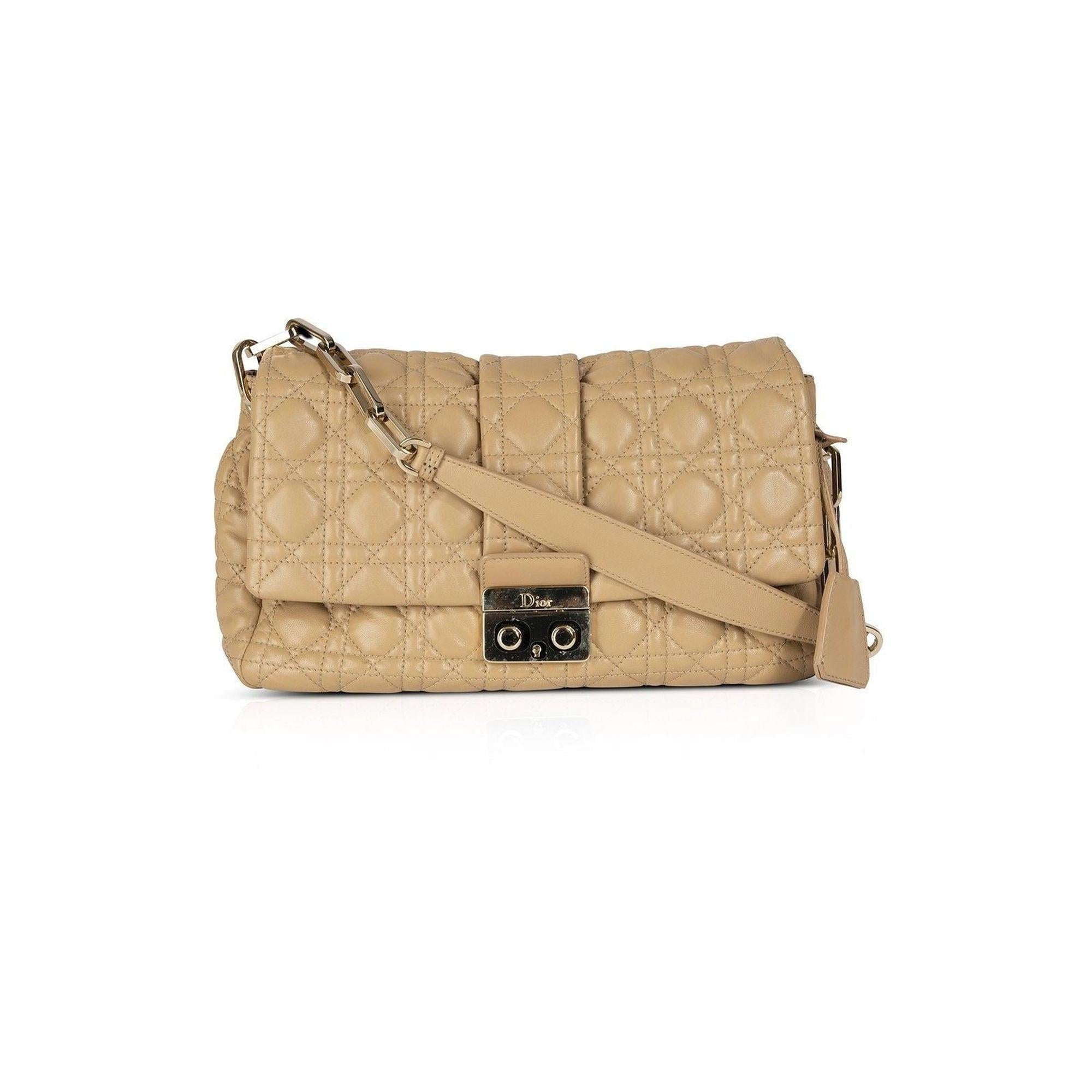 Christian Dior Cannage New Lock Flap Bag