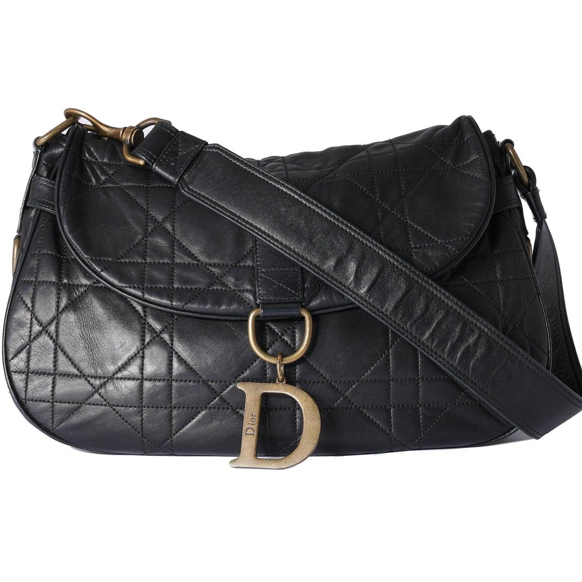 Christian Dior Cannage Vintage Flap Shoulder Bag