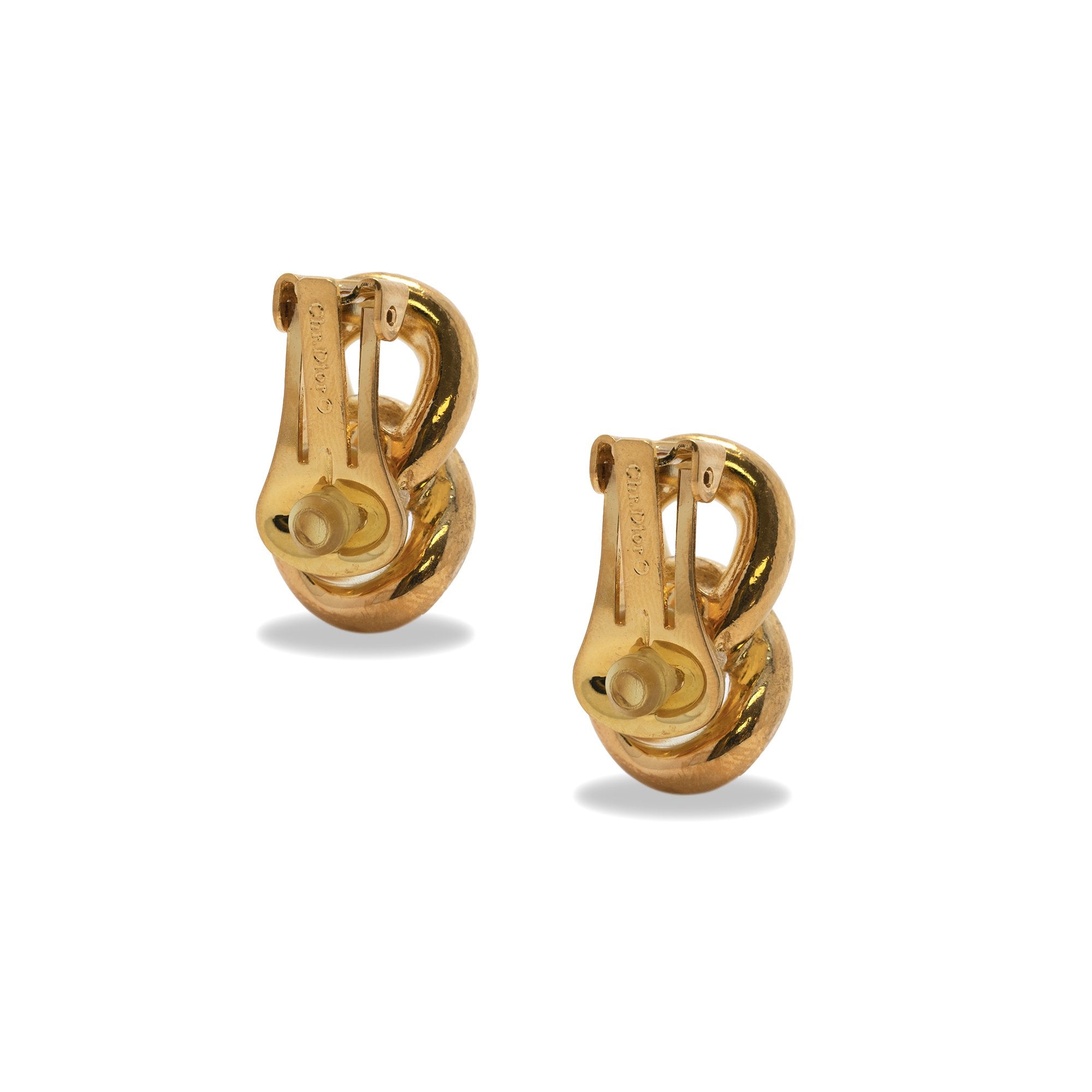 Christian Dior Chain Link Clip-On Earrings