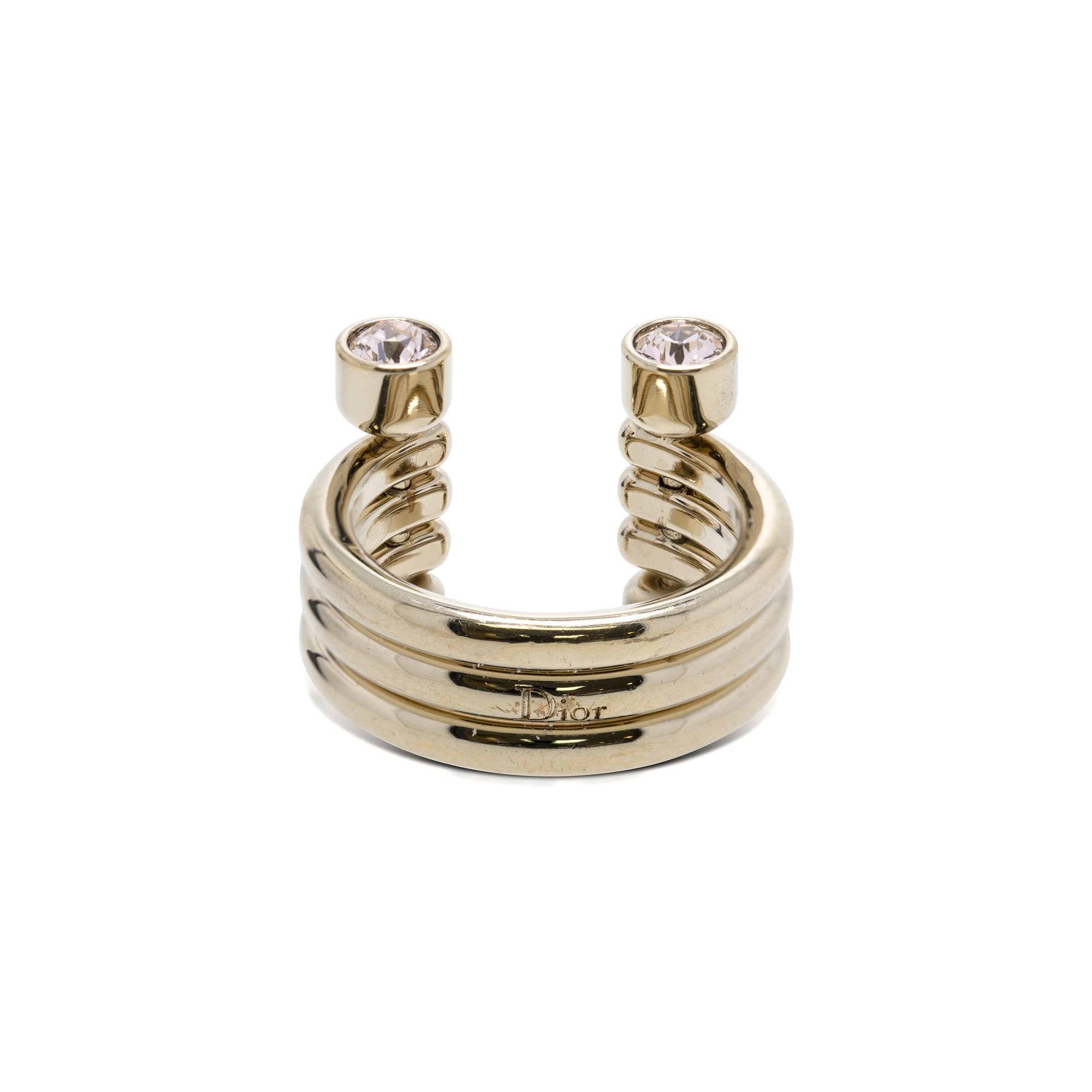 Christian Dior Crystal Open Ring