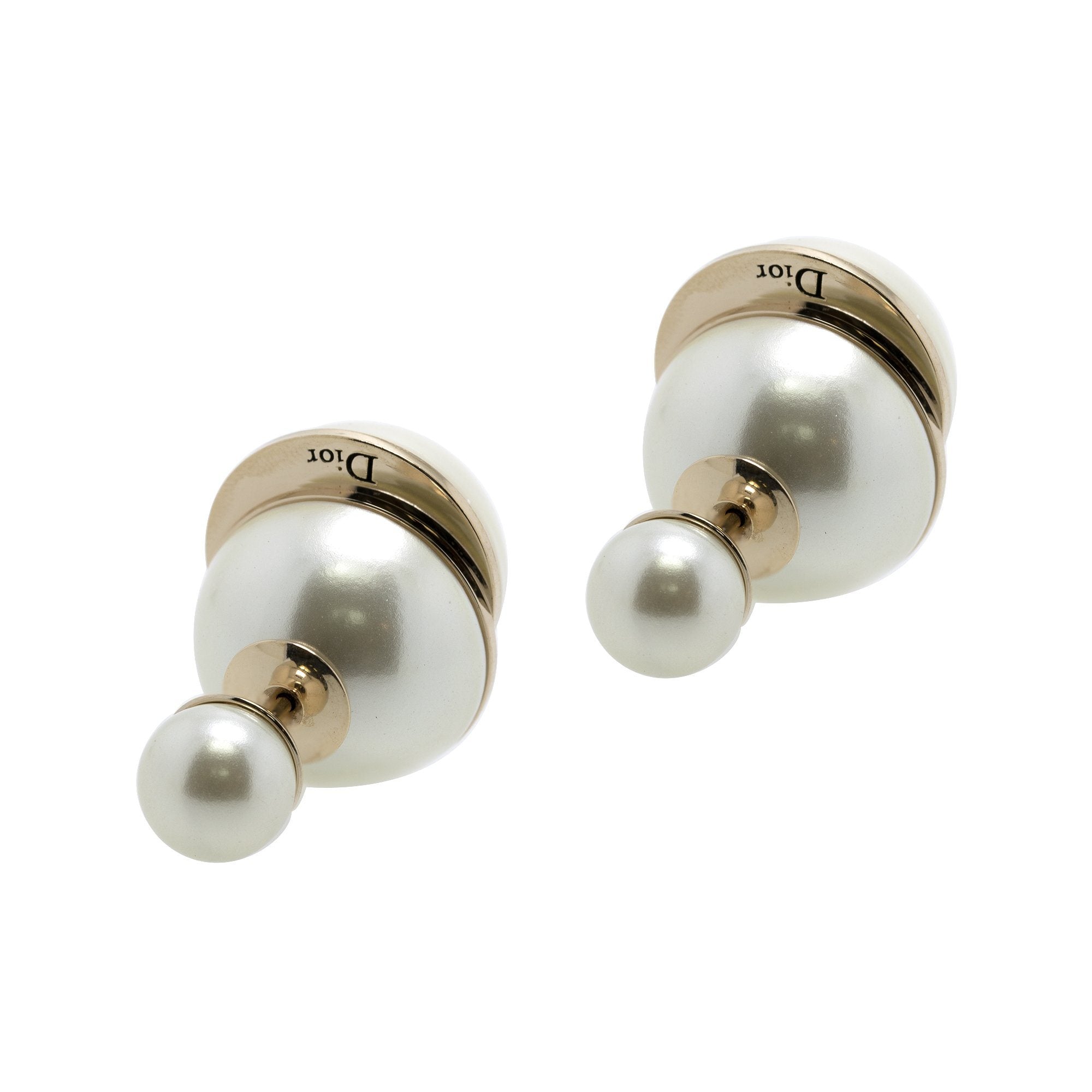 Christian Dior Faux Pearl Mise en Dior Tribales Stud Earrings