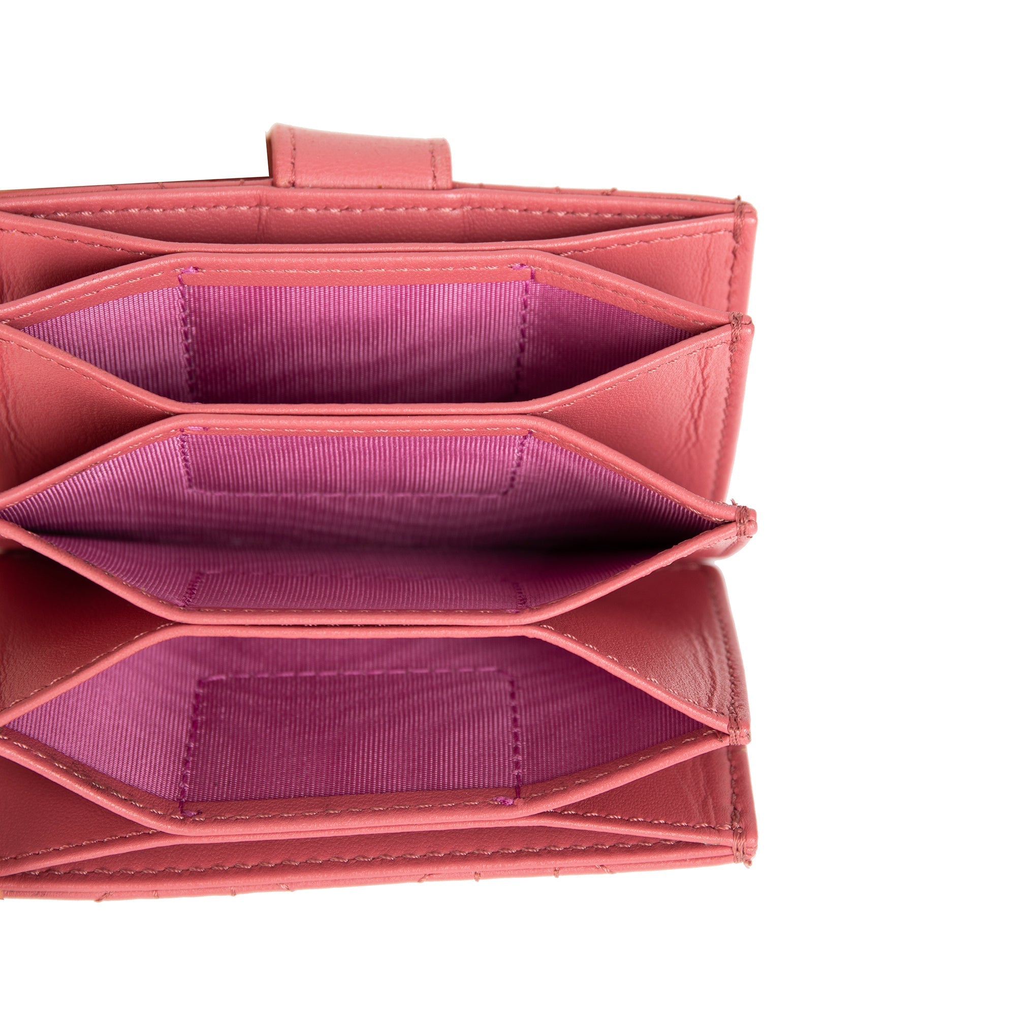 Christian Dior Lady Dior 5-Gusset Card Holder w/ Receipt