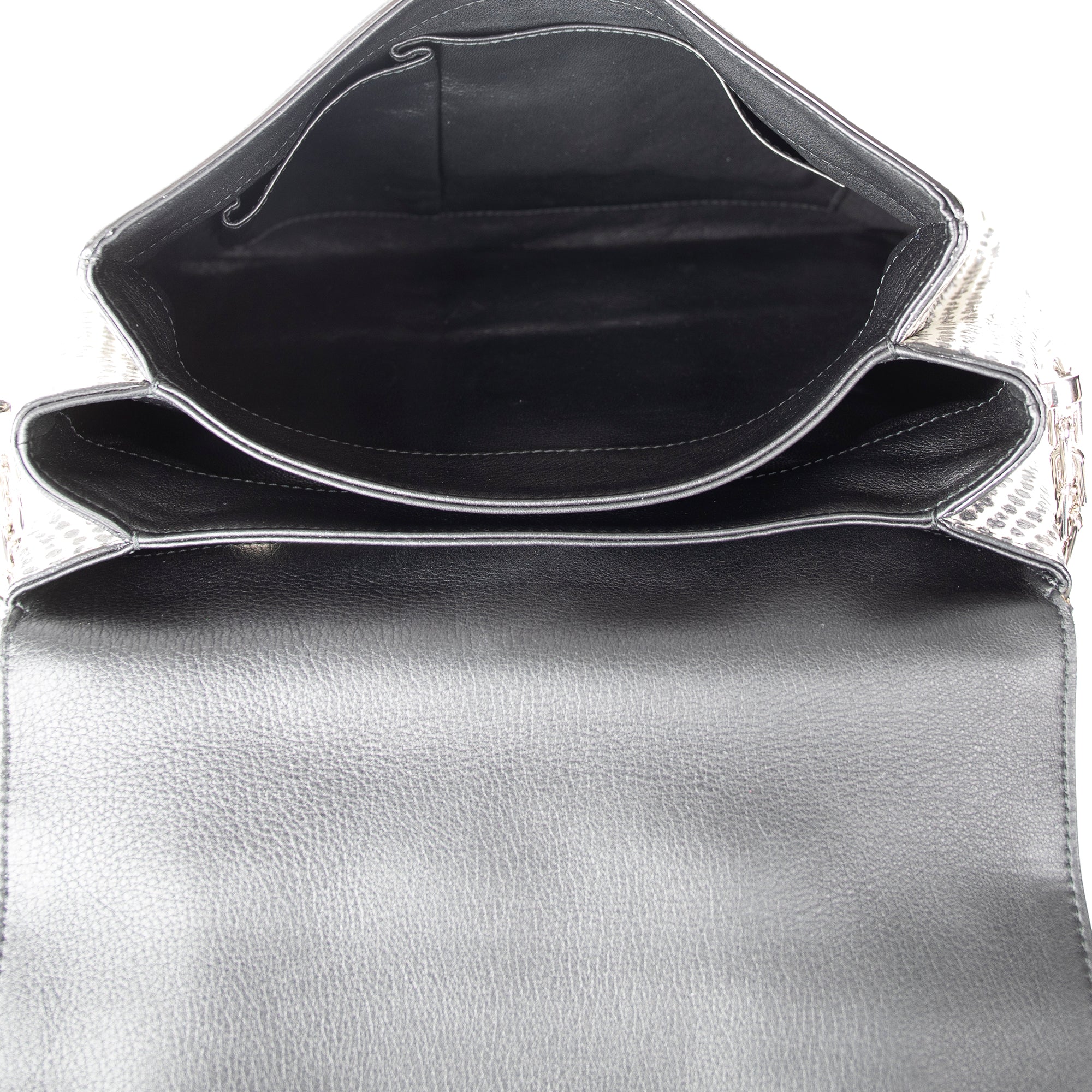 Christian Dior Large Python-Trimmed Diorling Bag