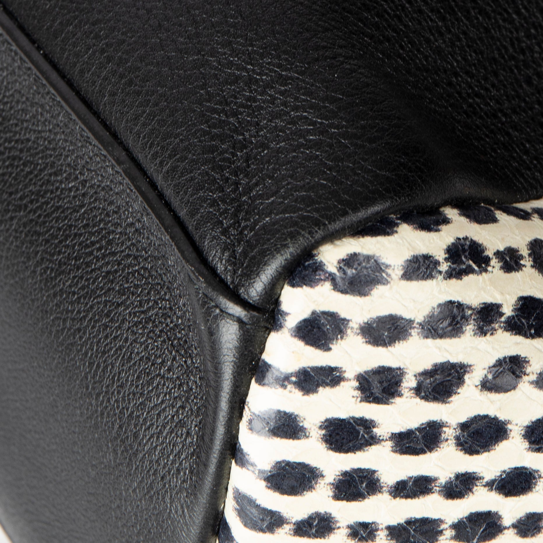 Christian Dior Large Python-Trimmed Diorling Bag