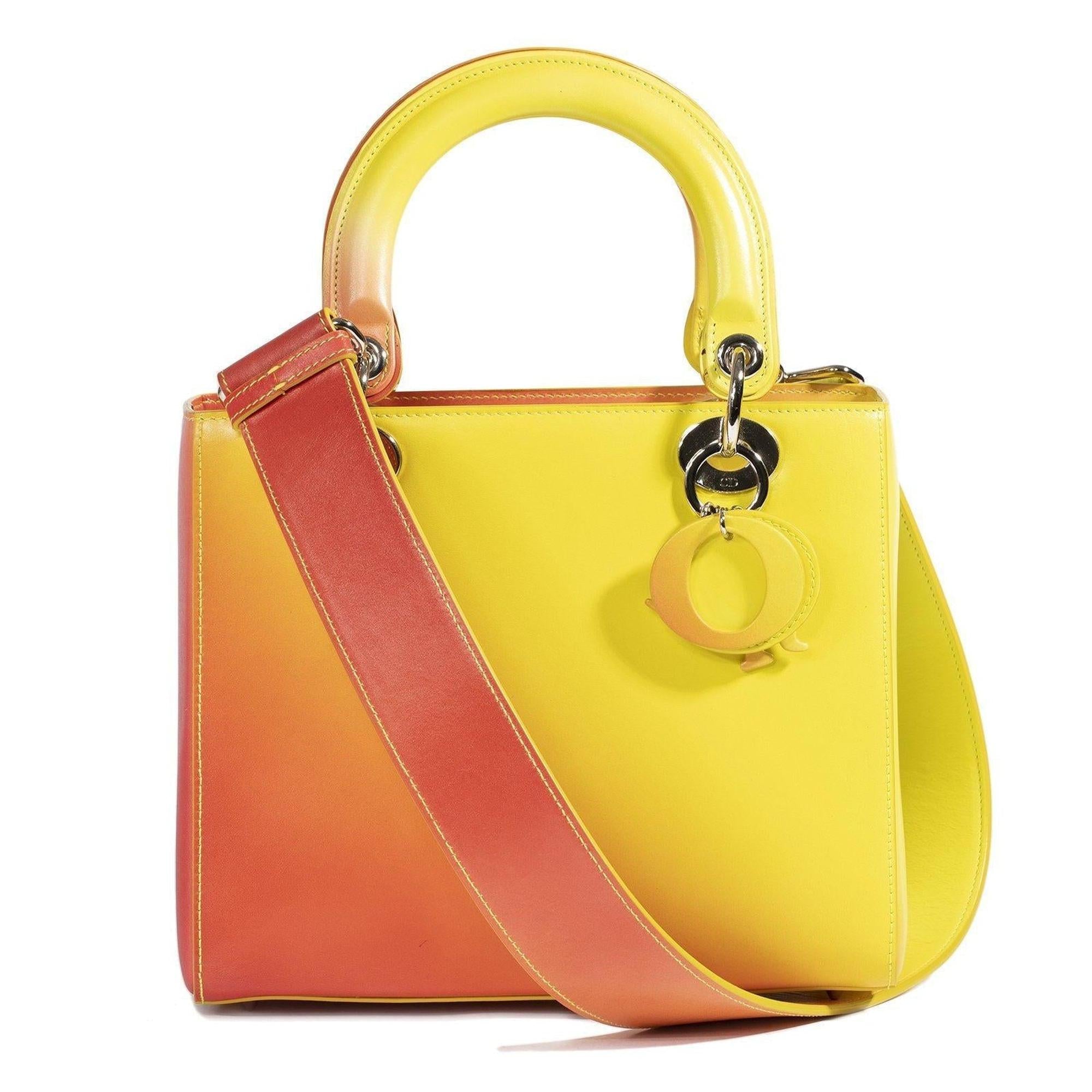 Christian Dior Medium Ombre Leather Lady Dior Bag