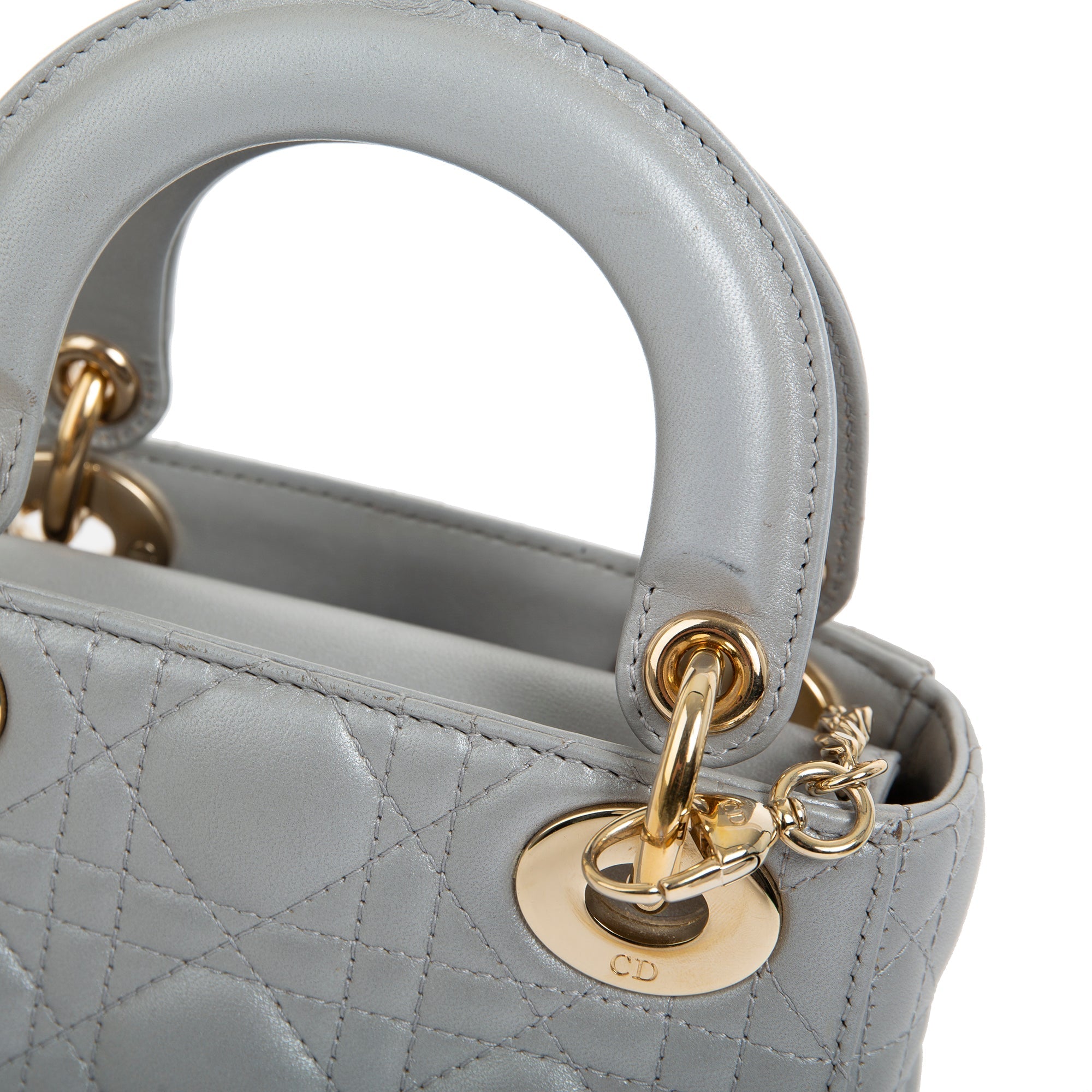 Christian Dior Mini Lady Dior Bag w/ Strap