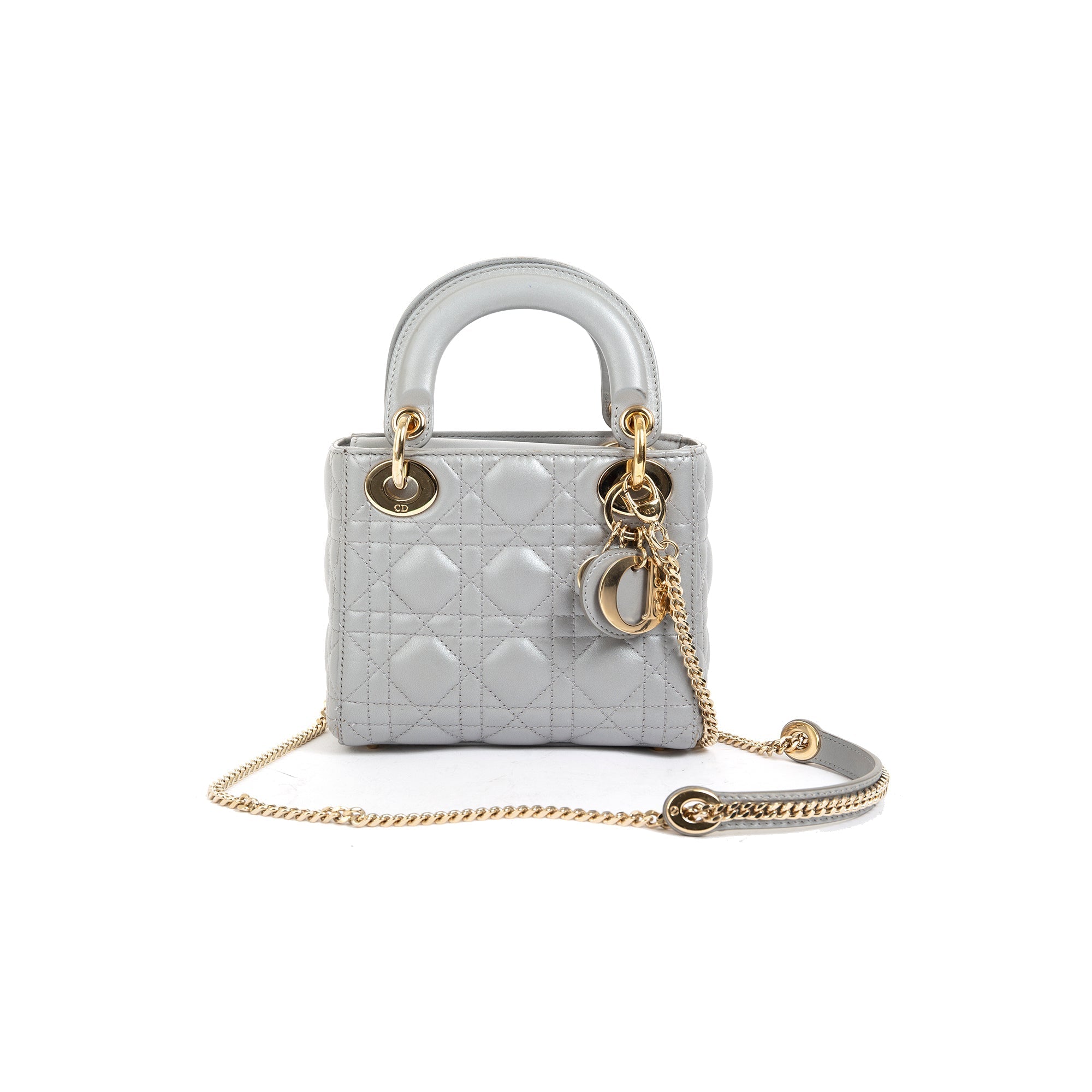 Christian Dior Mini Lady Dior Bag w/ Strap
