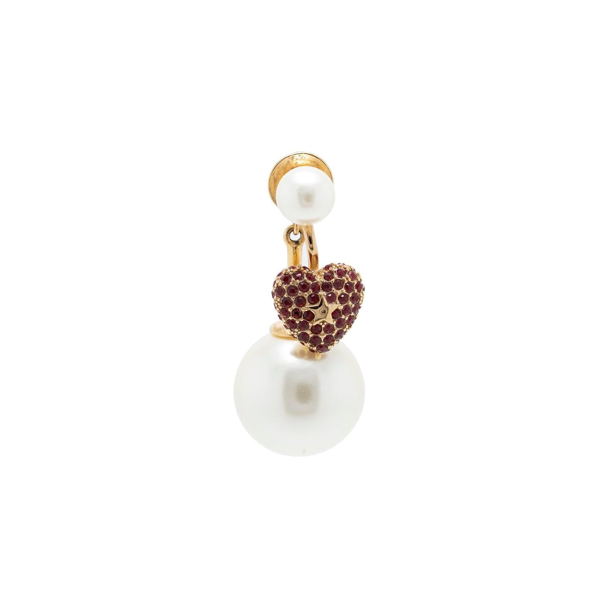 Christian Dior My ABCDior Tribales Heart Single Earring w/ Box