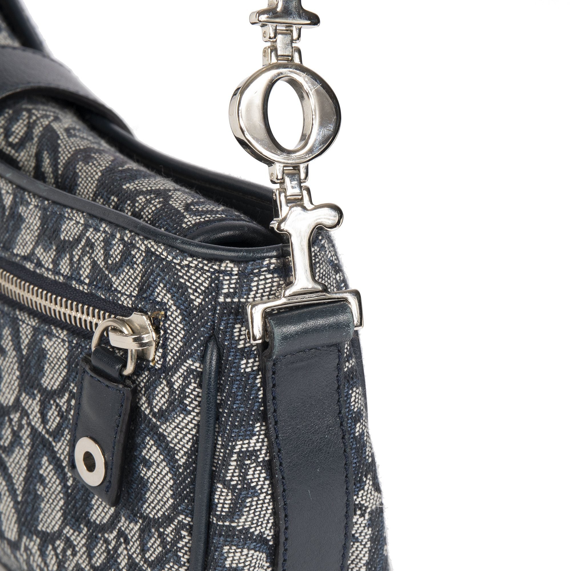 Christian Dior Oblique Logo Baguette Bag