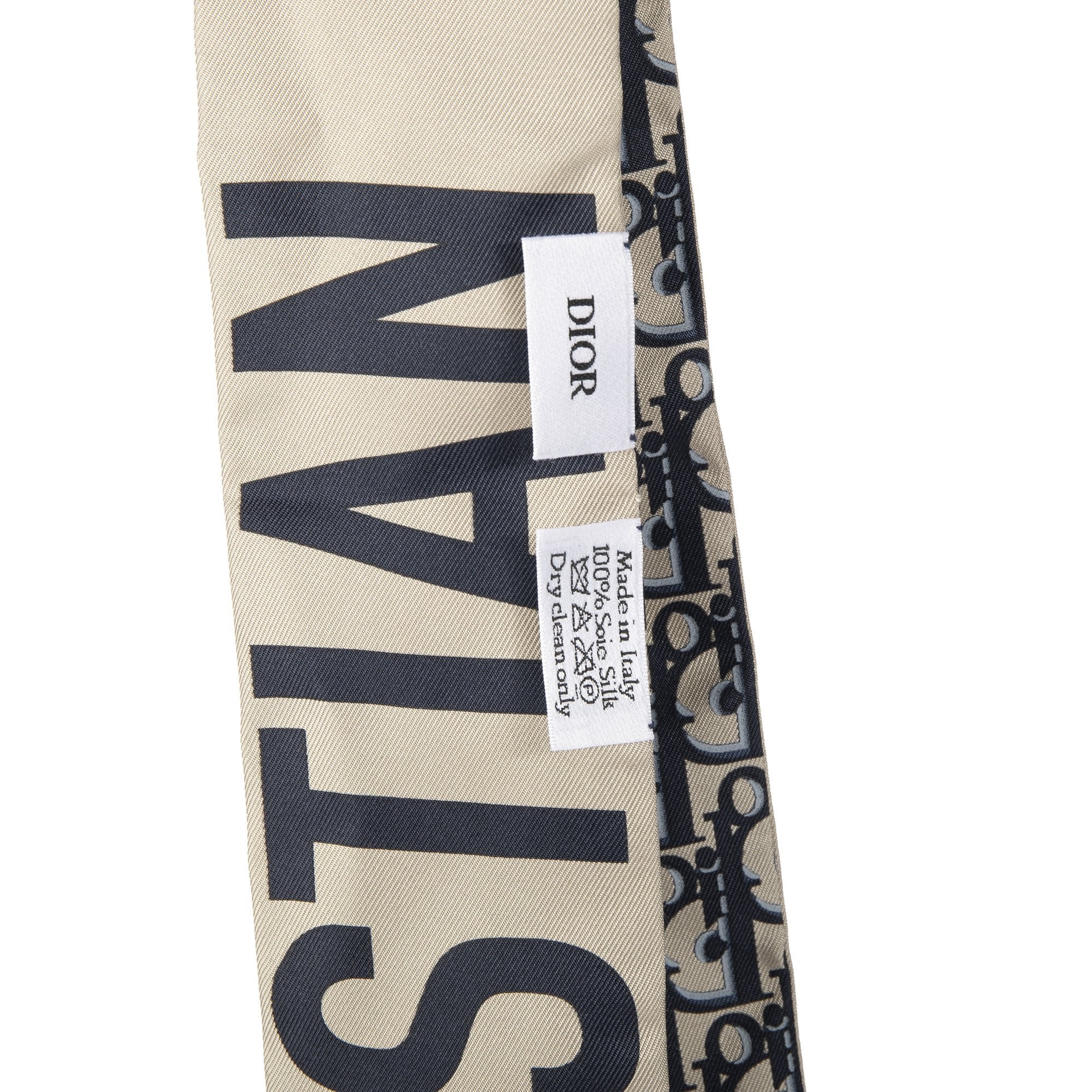 Christian Dior Oblique Mitzah Silk Twilly Scarf w/ Box