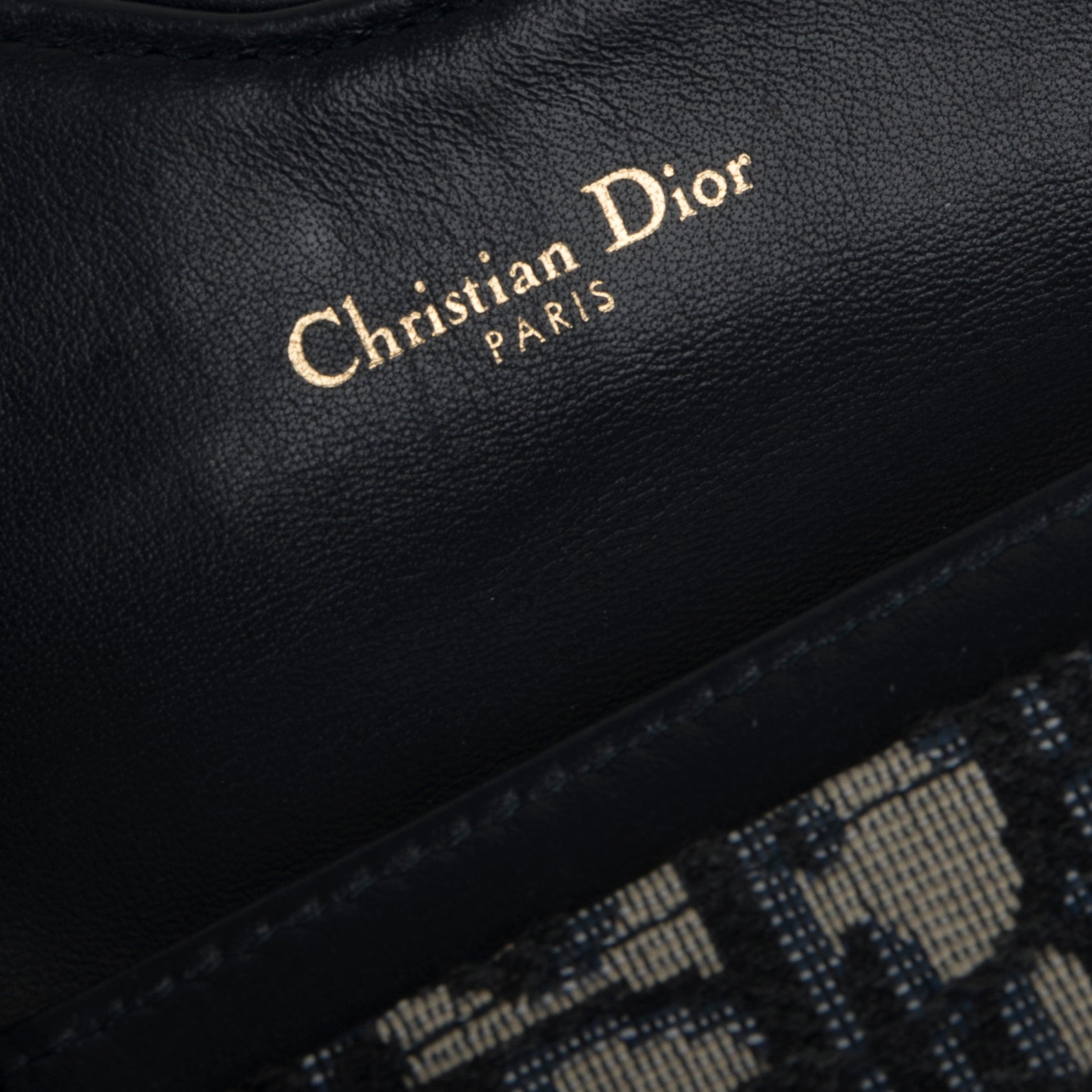 Christian Dior Oblique Saddle Flap Card Holder