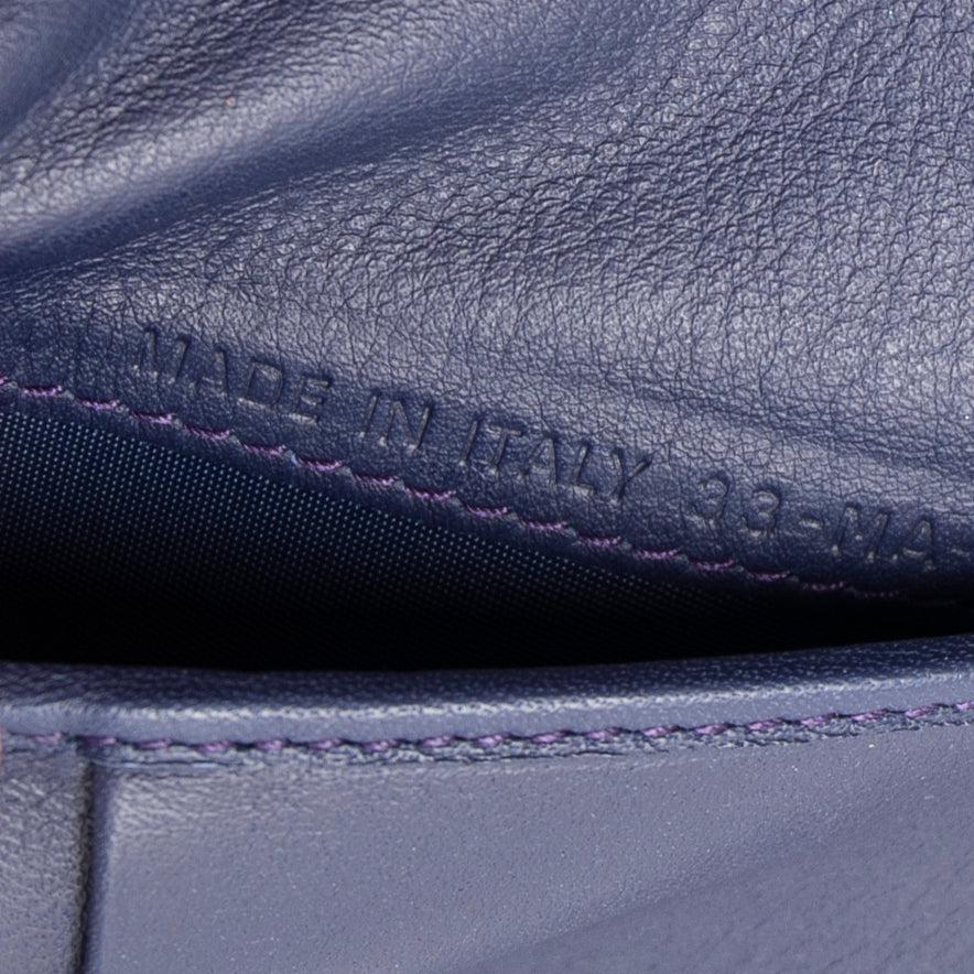 Christian Dior Patent Cannage Mini Lady Dior Wallet w/ Box