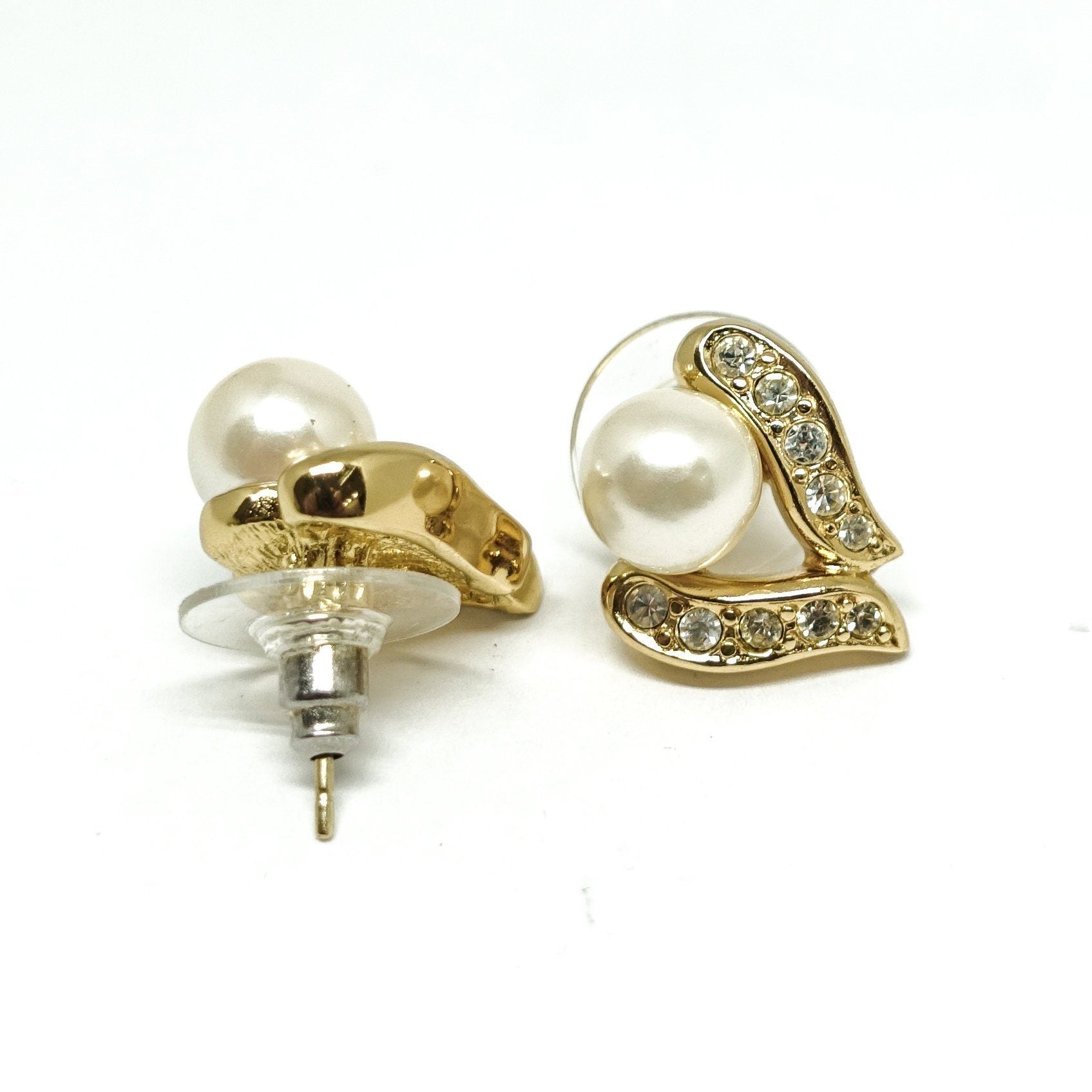 Christian Dior Pearl and Crystal Earrings
