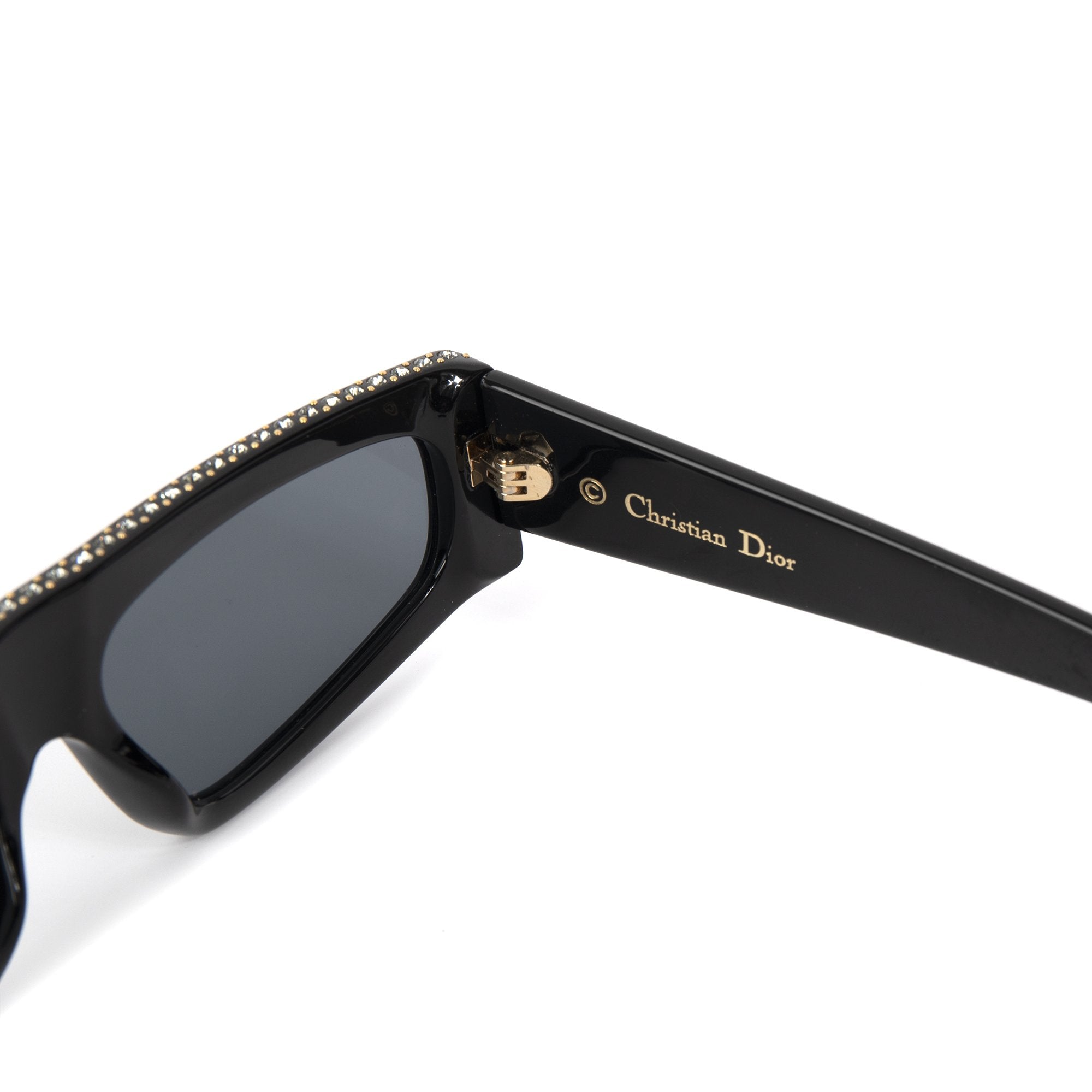 Christian Dior Rectangular Power Sunglasses w/ Box