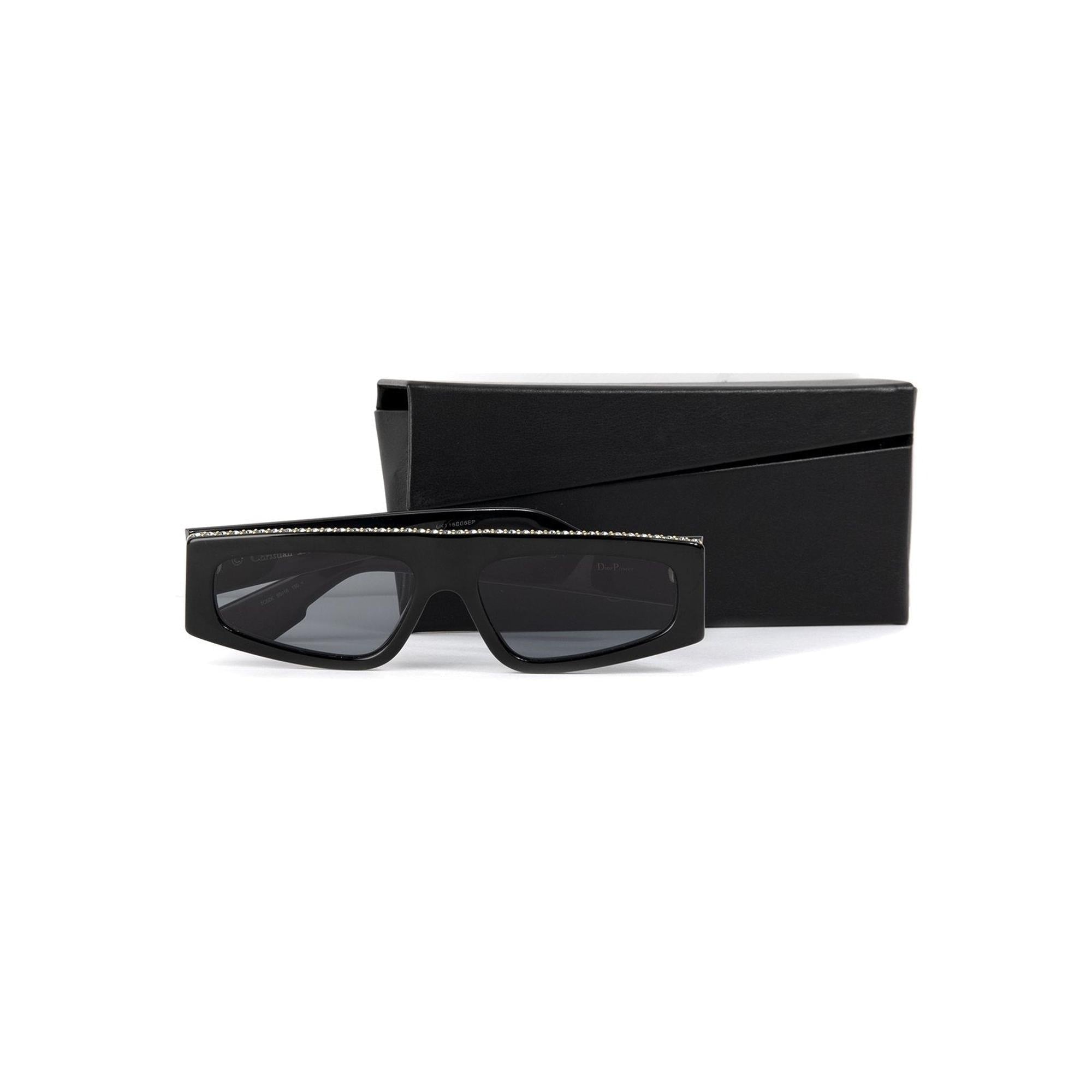 Christian Dior Rectangular Power Sunglasses w/ Box