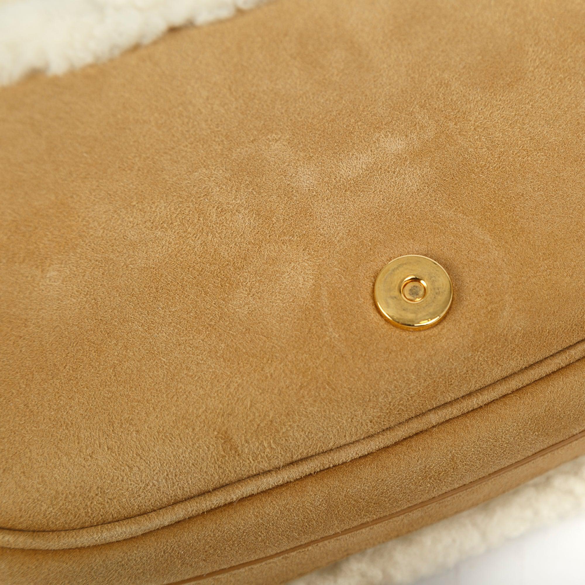 Christian Dior Small Shearling Bobby Crossbody Bag