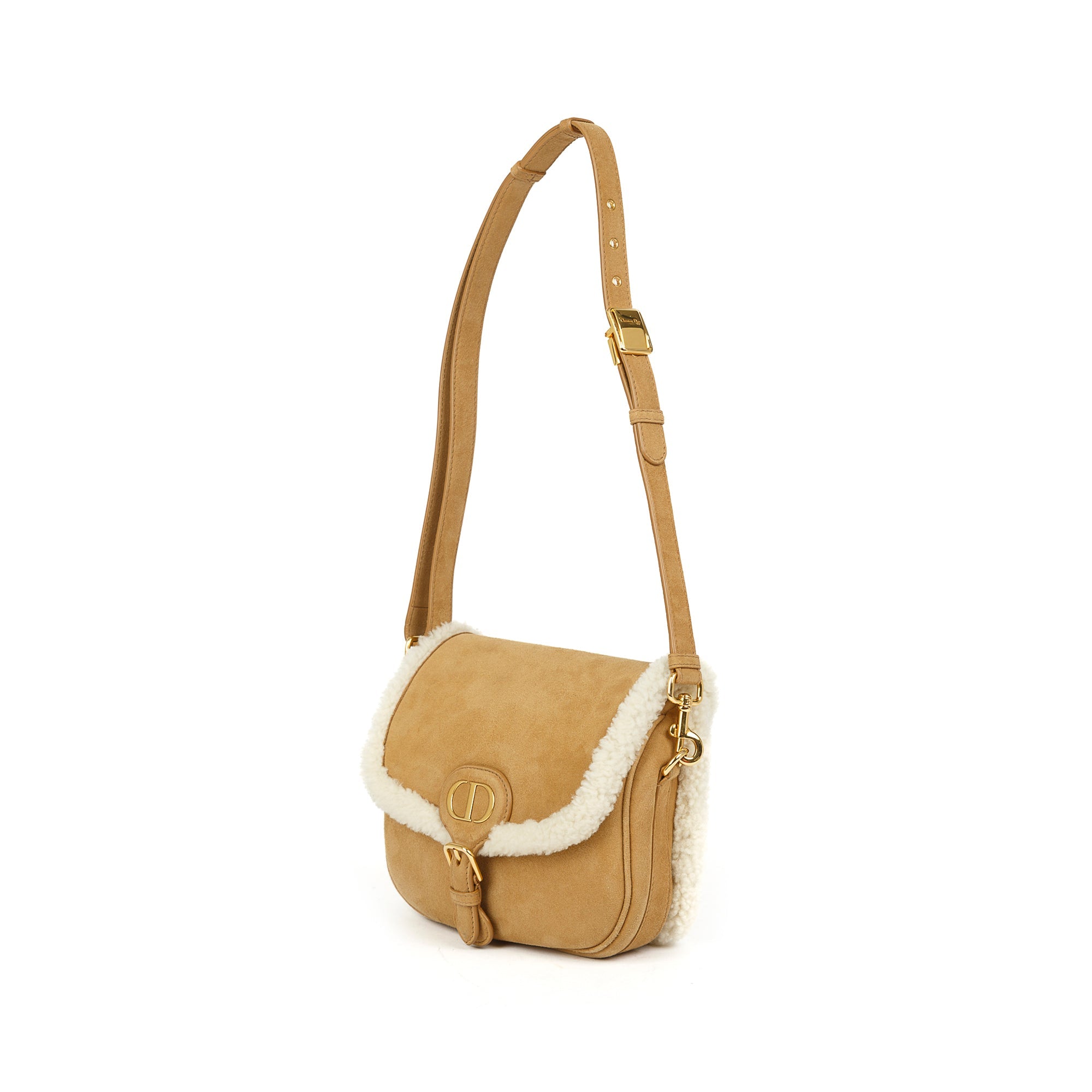 Christian Dior Small Shearling Bobby Crossbody Bag