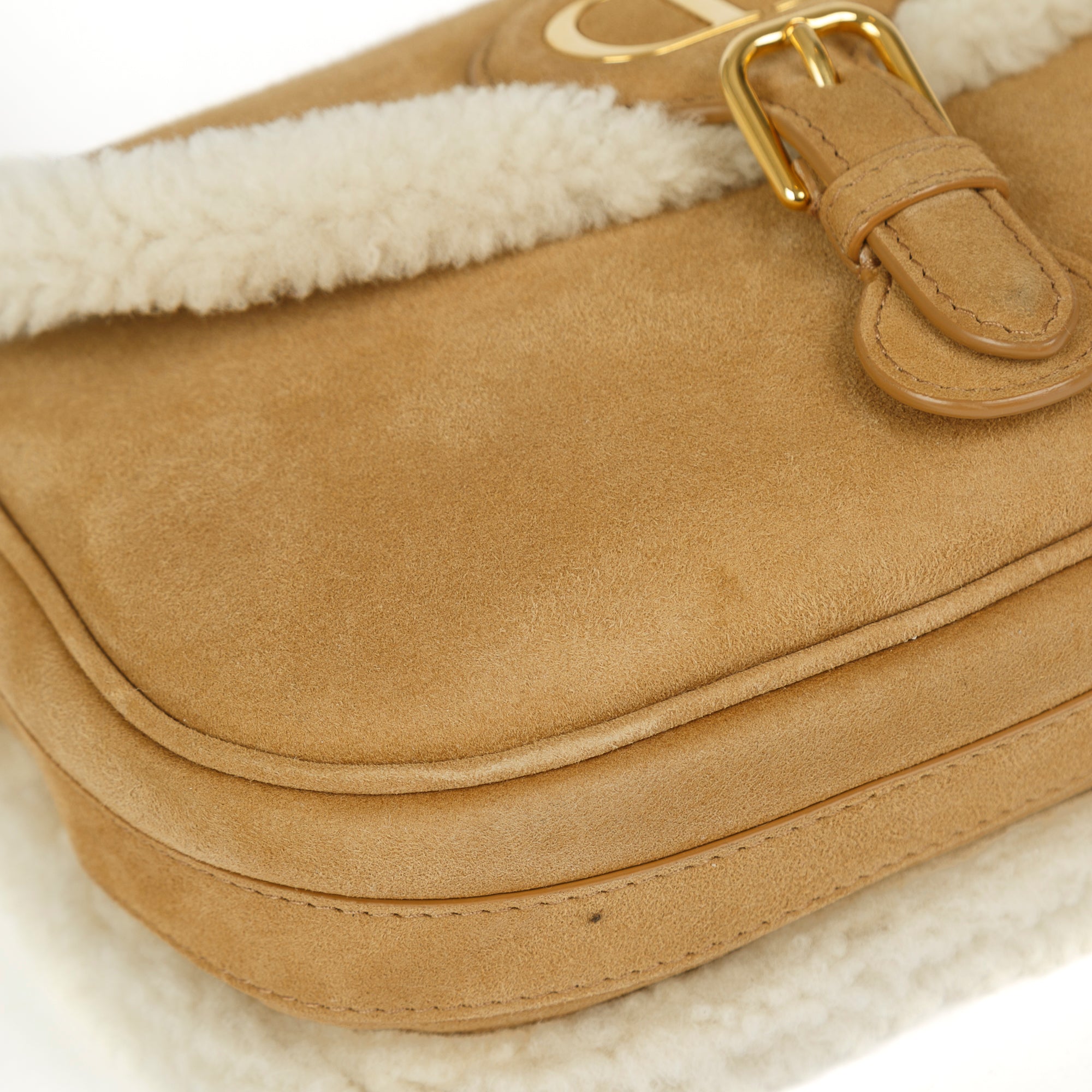 Christian Dior Small Shearling Bobby Bag - Neutrals Crossbody Bags,  Handbags - CHR359823