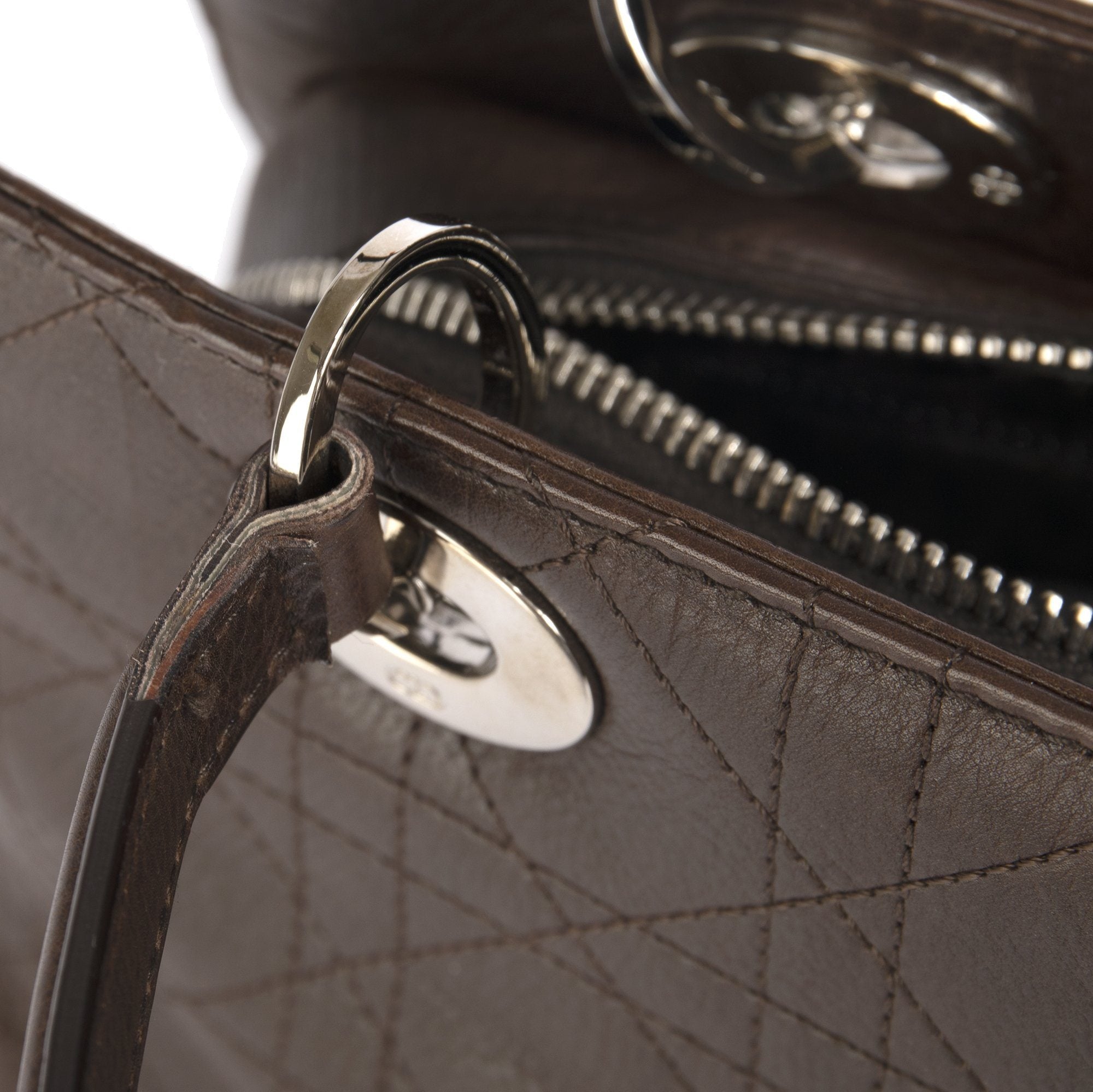 Christian Dior Small Stitched Cannage Soft Lady Dior Tote