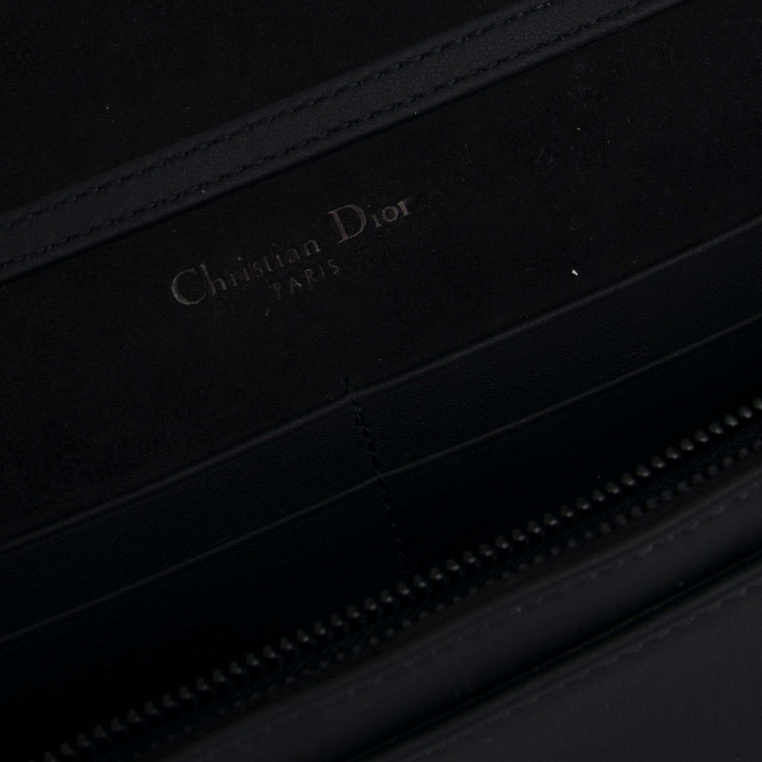 Christian Dior Ultramatte Stitched Cannage Diorama Wallet on Chain